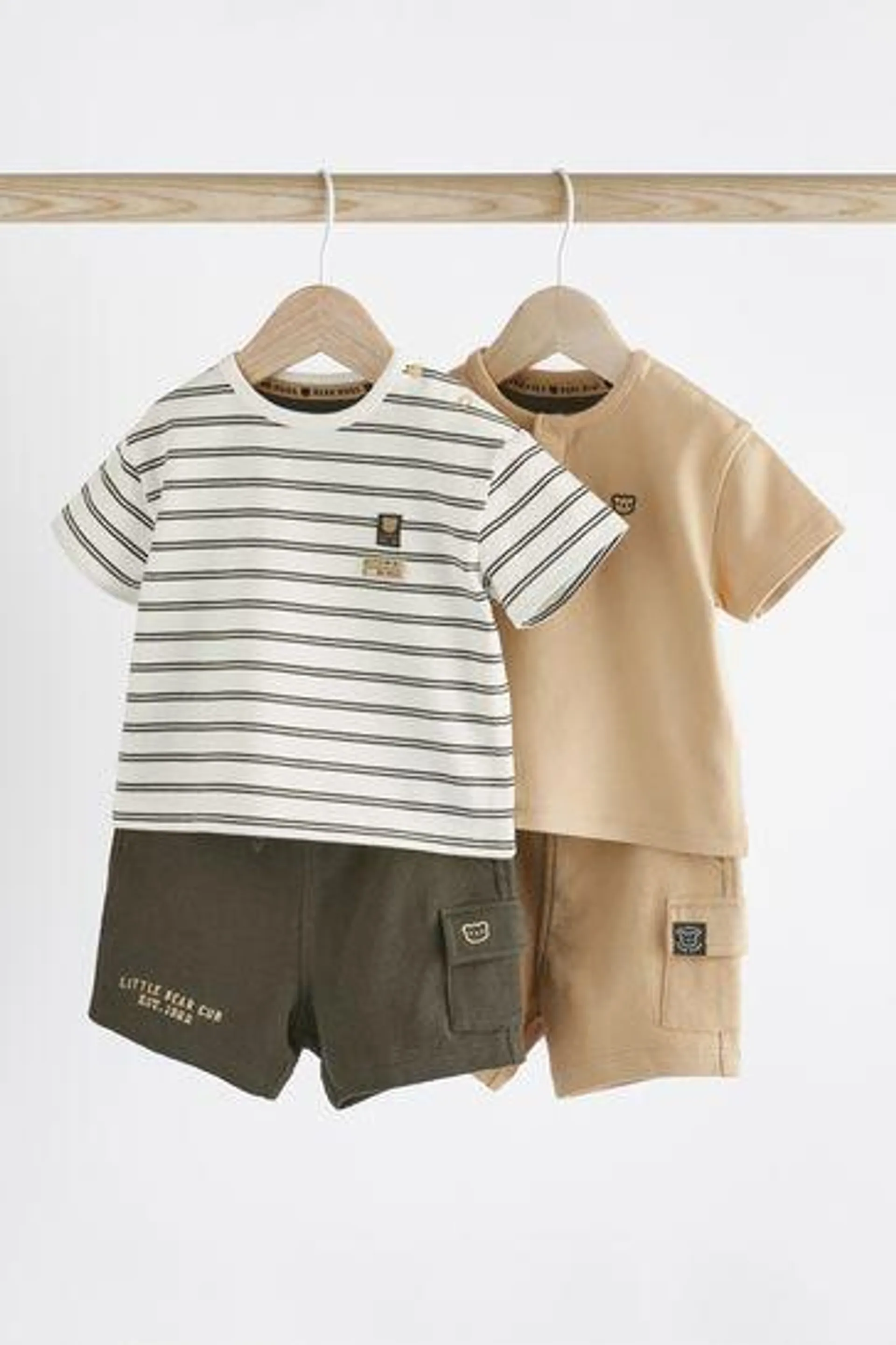 Baby T-Shirts And Shorts Set 2 Pack