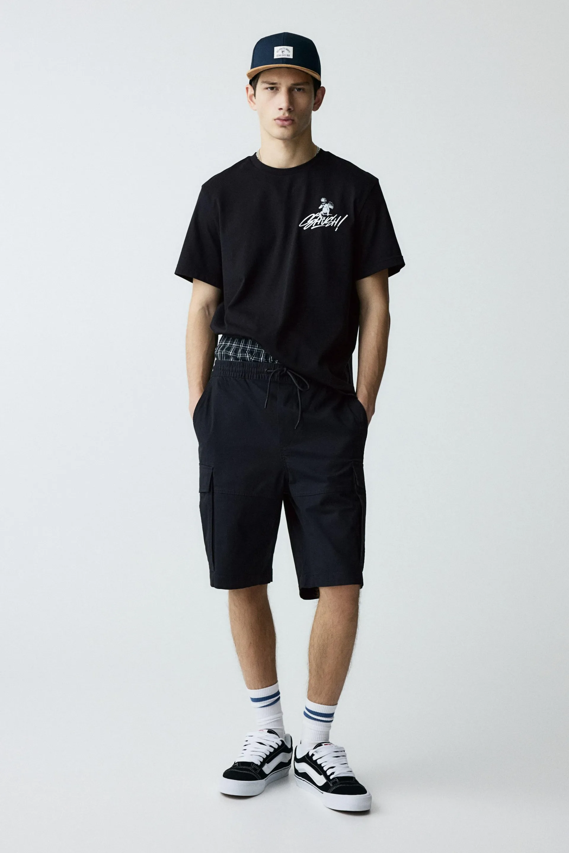 Regular Fit Cargoshorts i twill