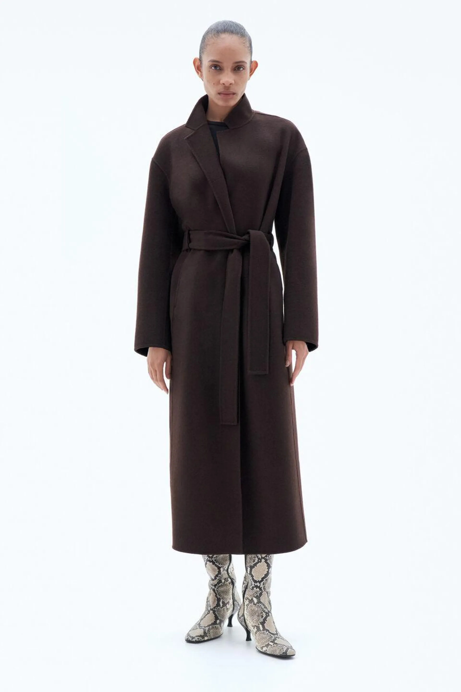 Alexa Coat Dark Chocolate