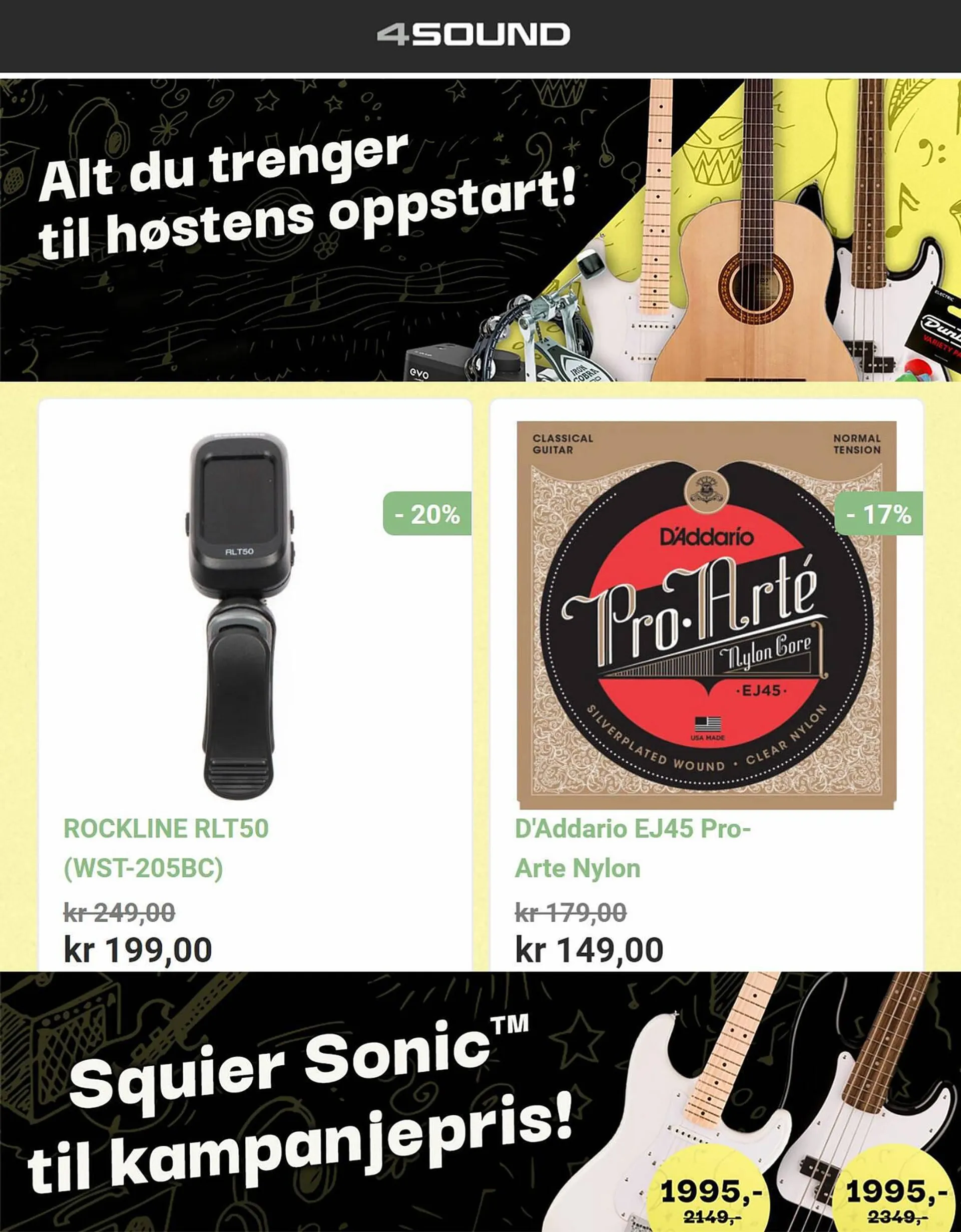 4sound Kundeavis fra 30. august til 12. september 2023 - kundeavisside 1
