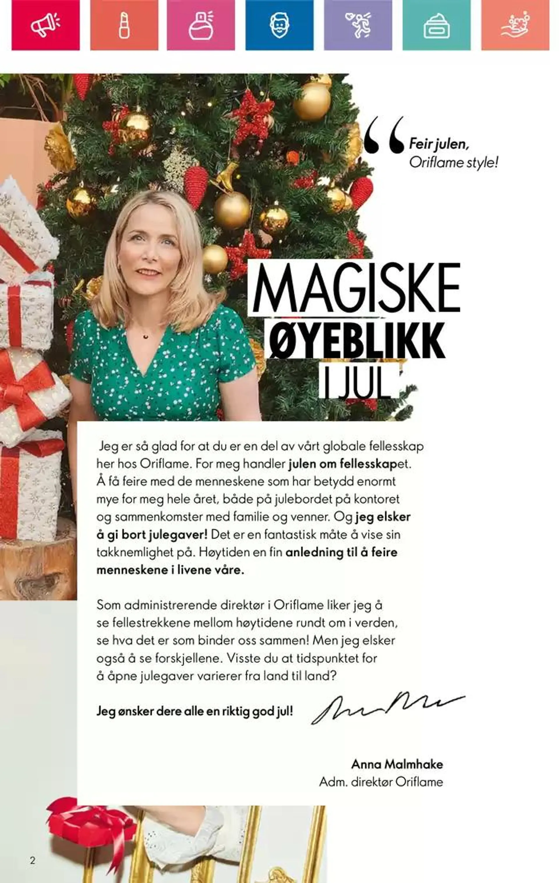 ORIFLAME Kundeavis fra 5. desember til 19. desember 2024 - kundeavisside 2