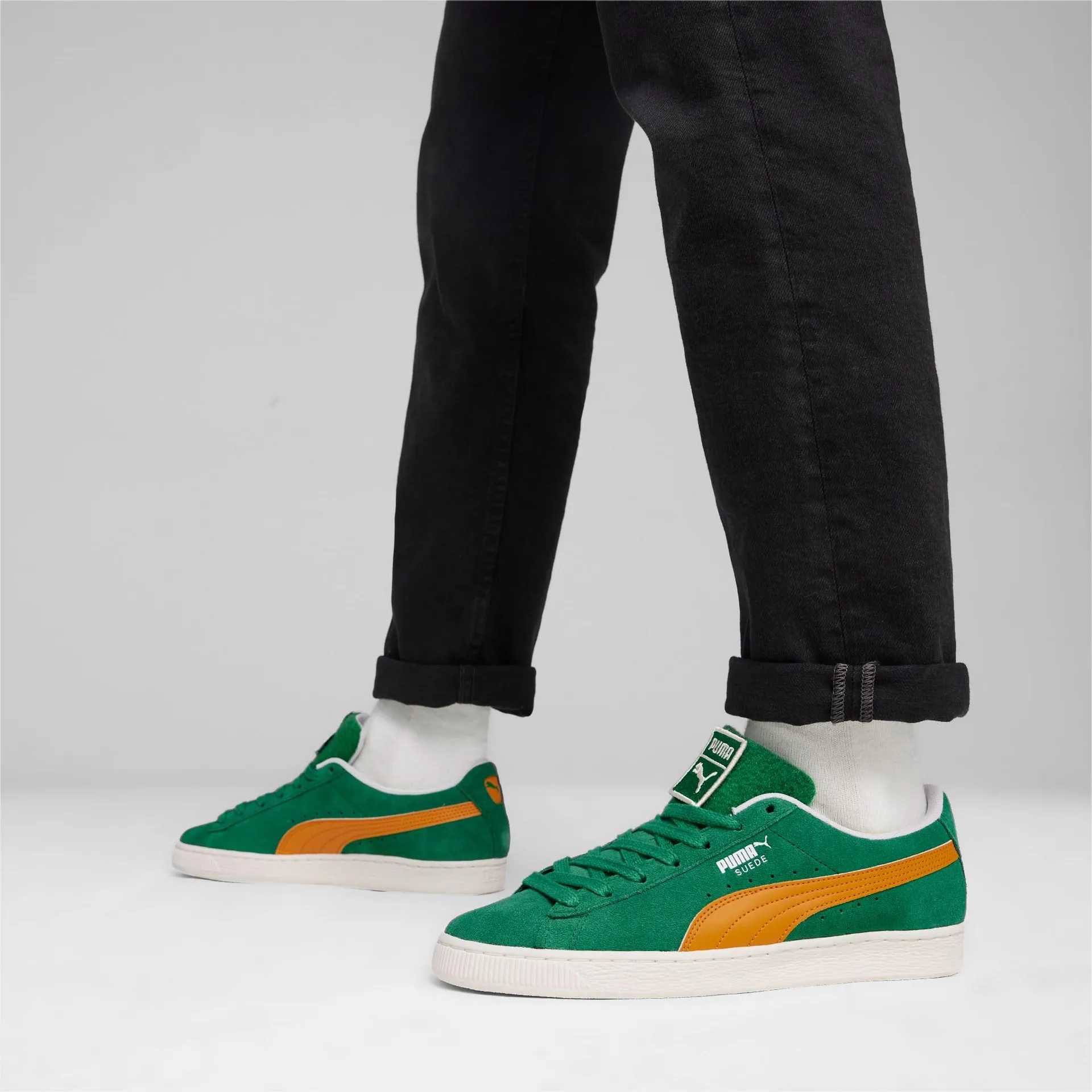 Suede Patch Sneakers