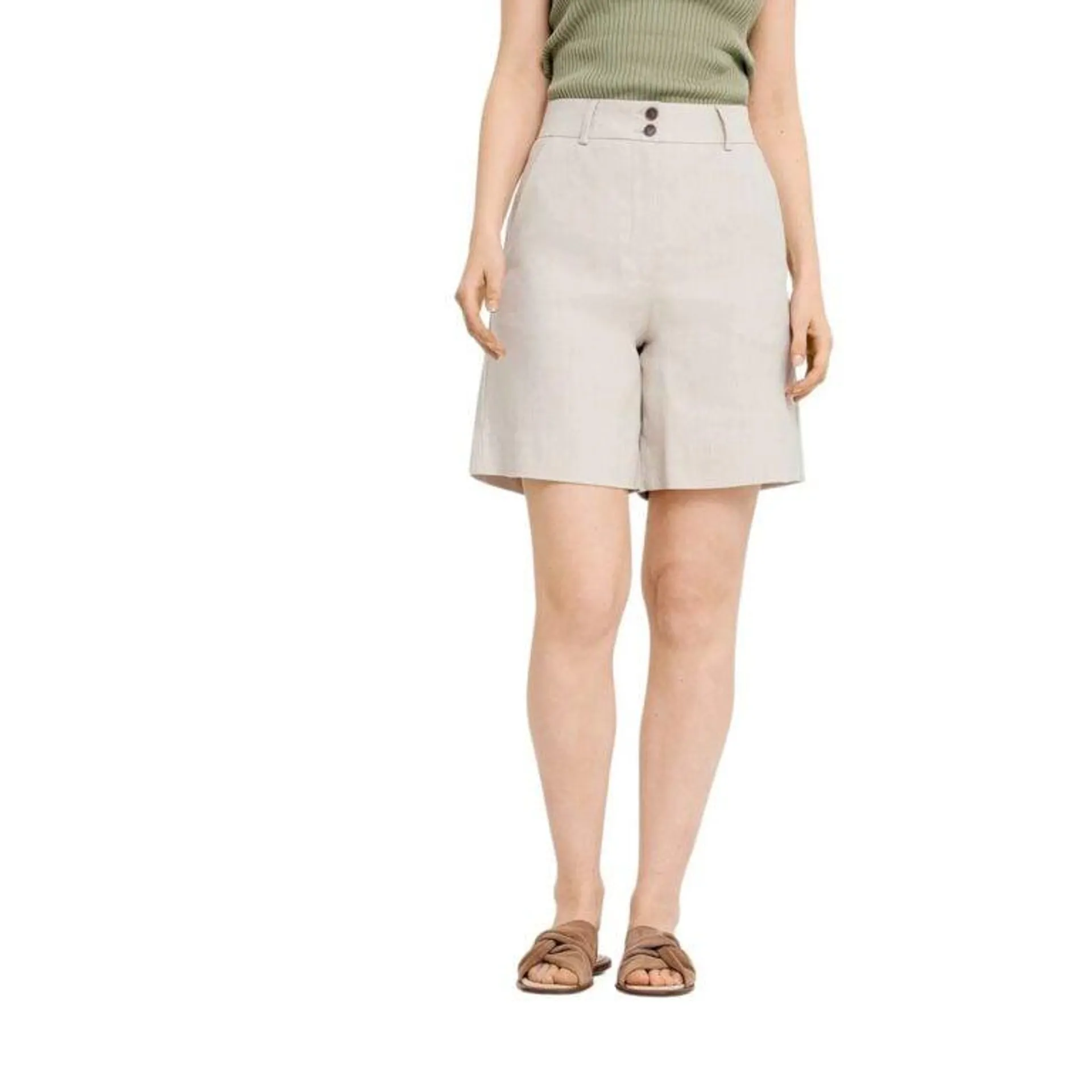 LauraFV Midi Shorts – Beige