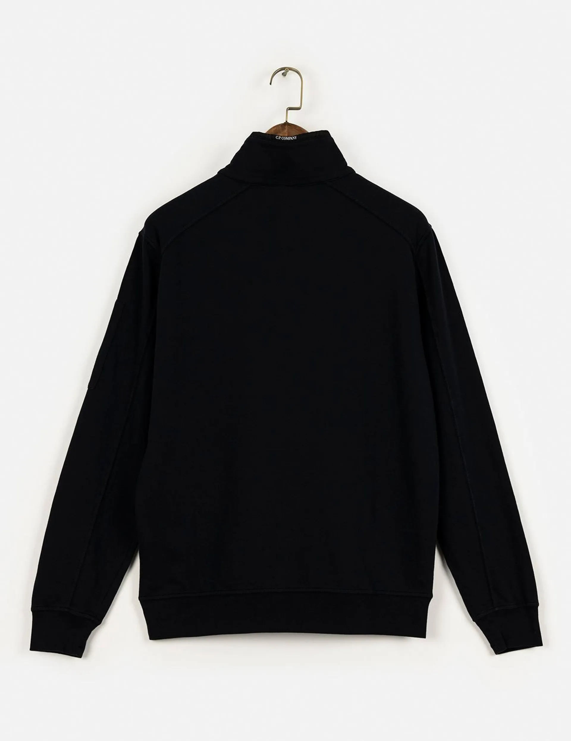 Sweatshirt Polo Collar Black