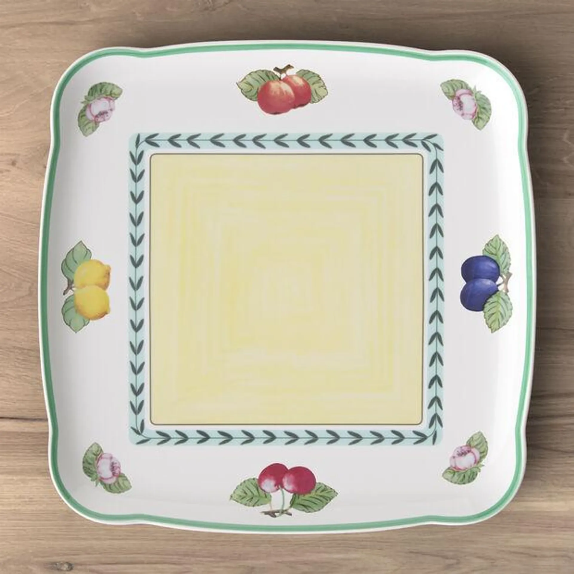 Charm & Breakfast French Garden Square platter 30cm