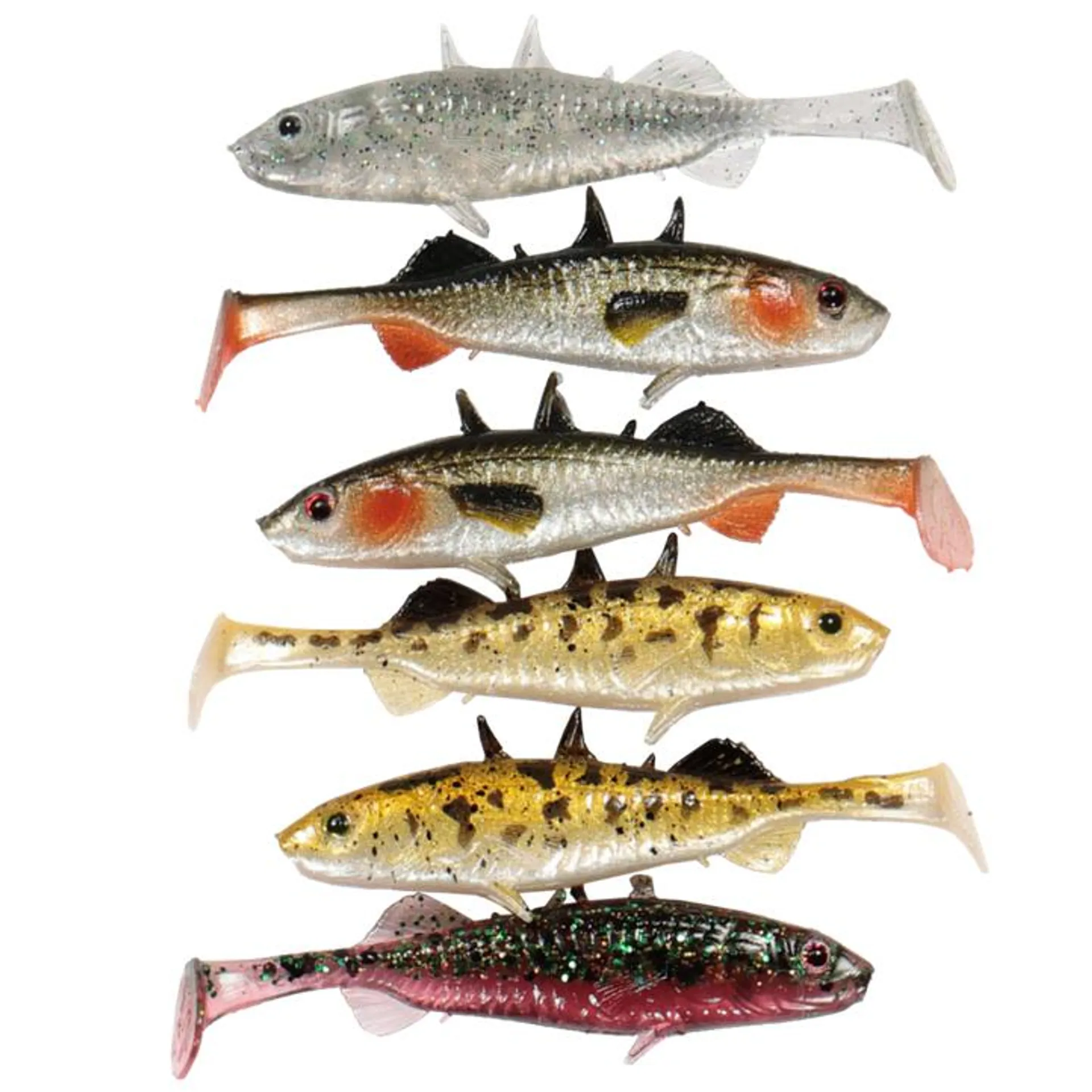 Stanley The Stickleback Shadtail 5,5cm - 1,5g, Clear Water Mix