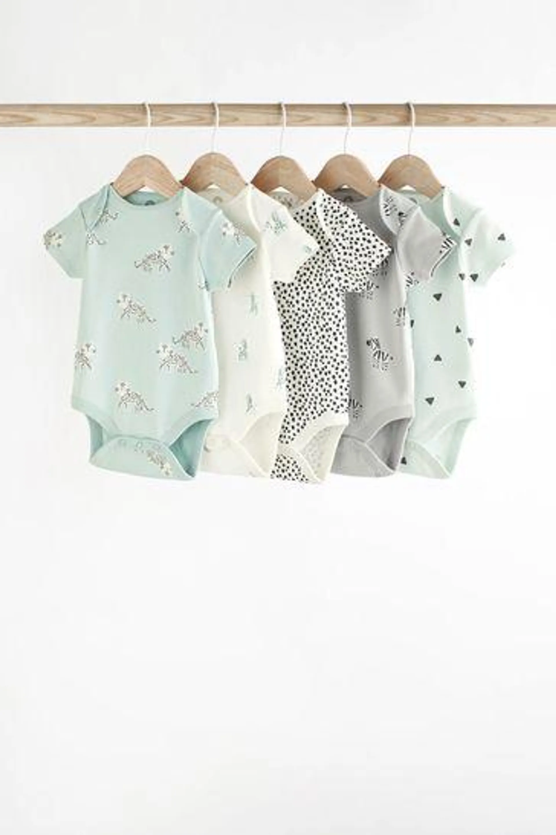 Baby 5 Pack Short Sleeve Bodysuits