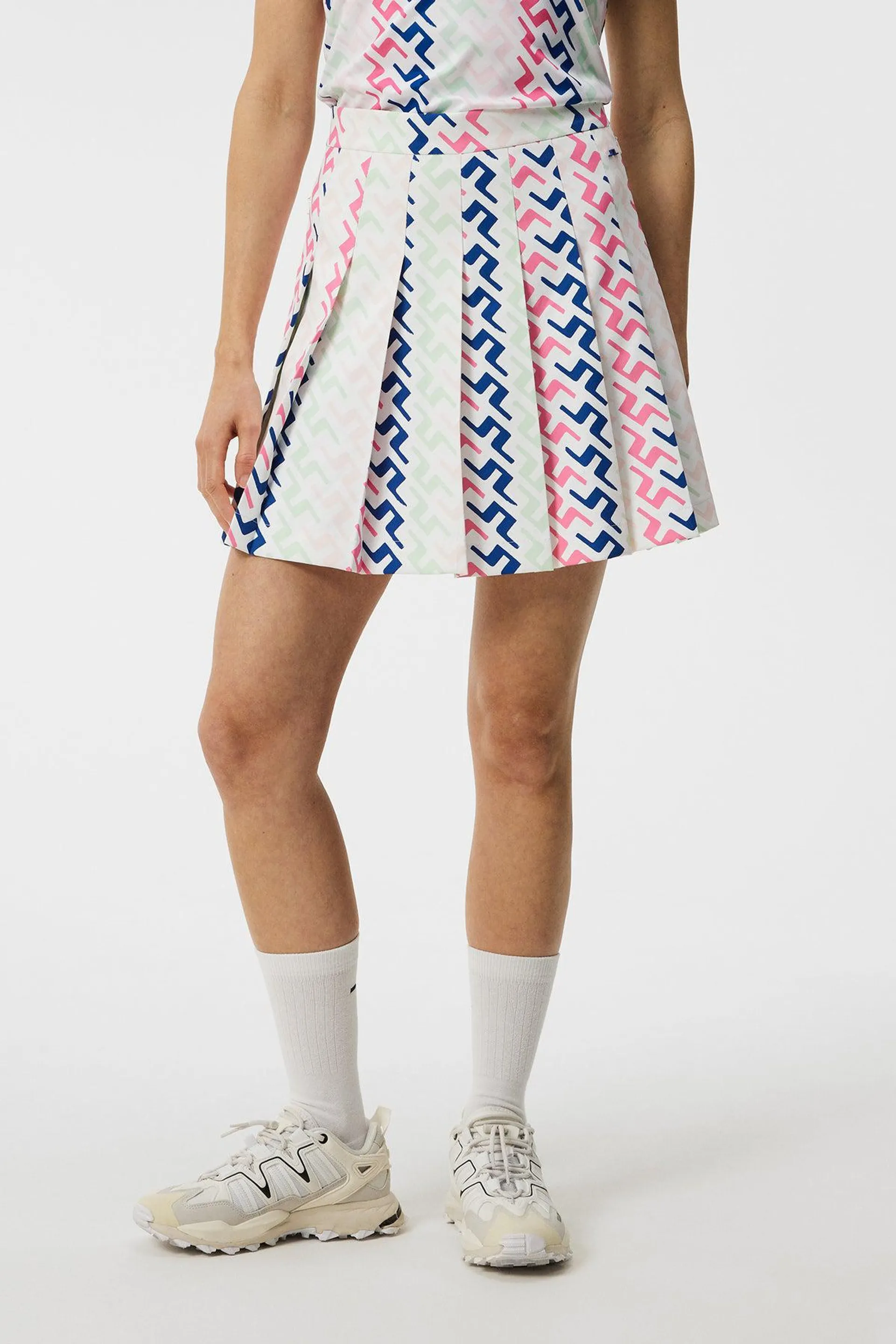 Adina Print Skirt Pink Painted Bridge
