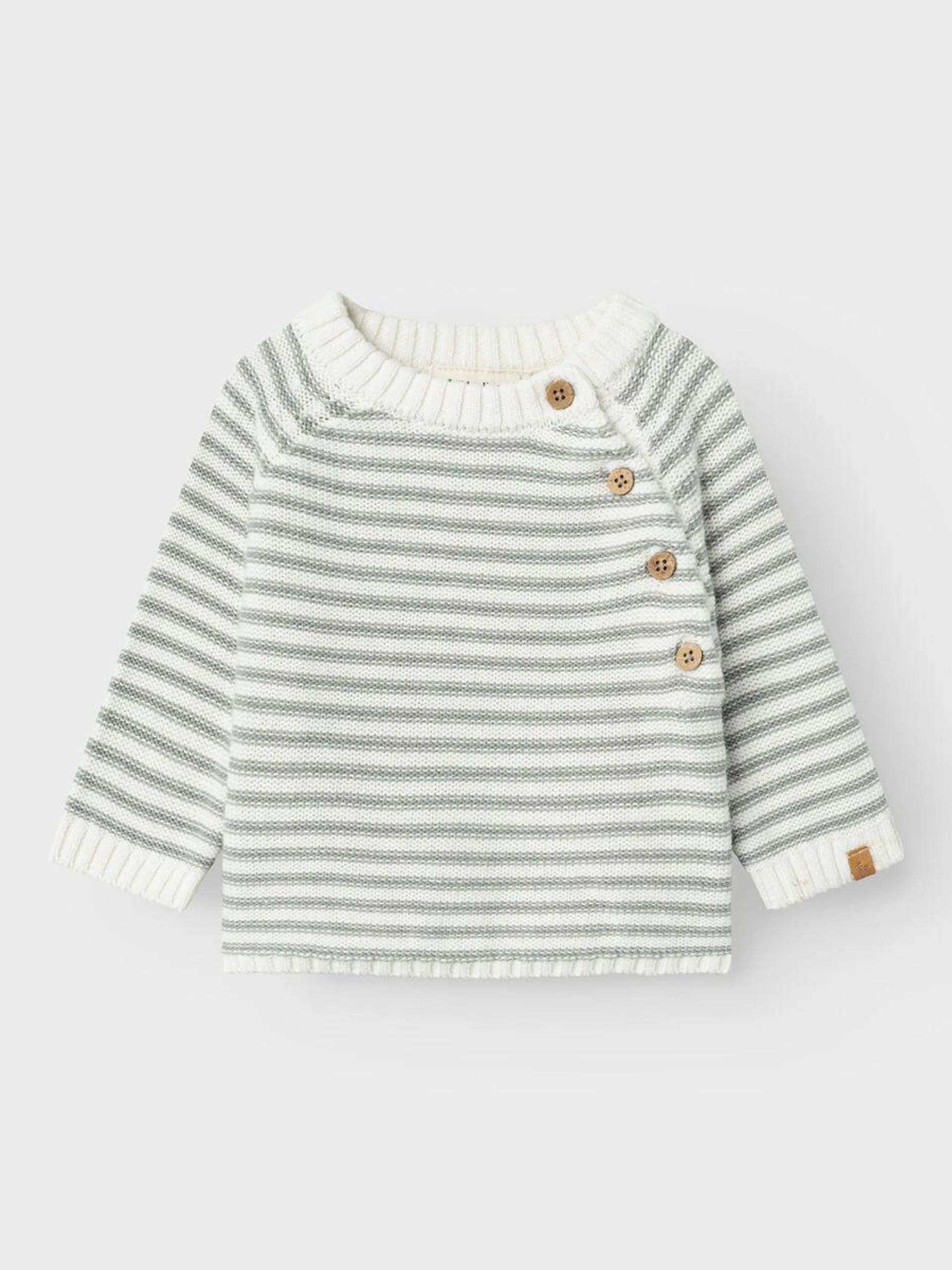 STRIPETE STRIKKET PULLOVER