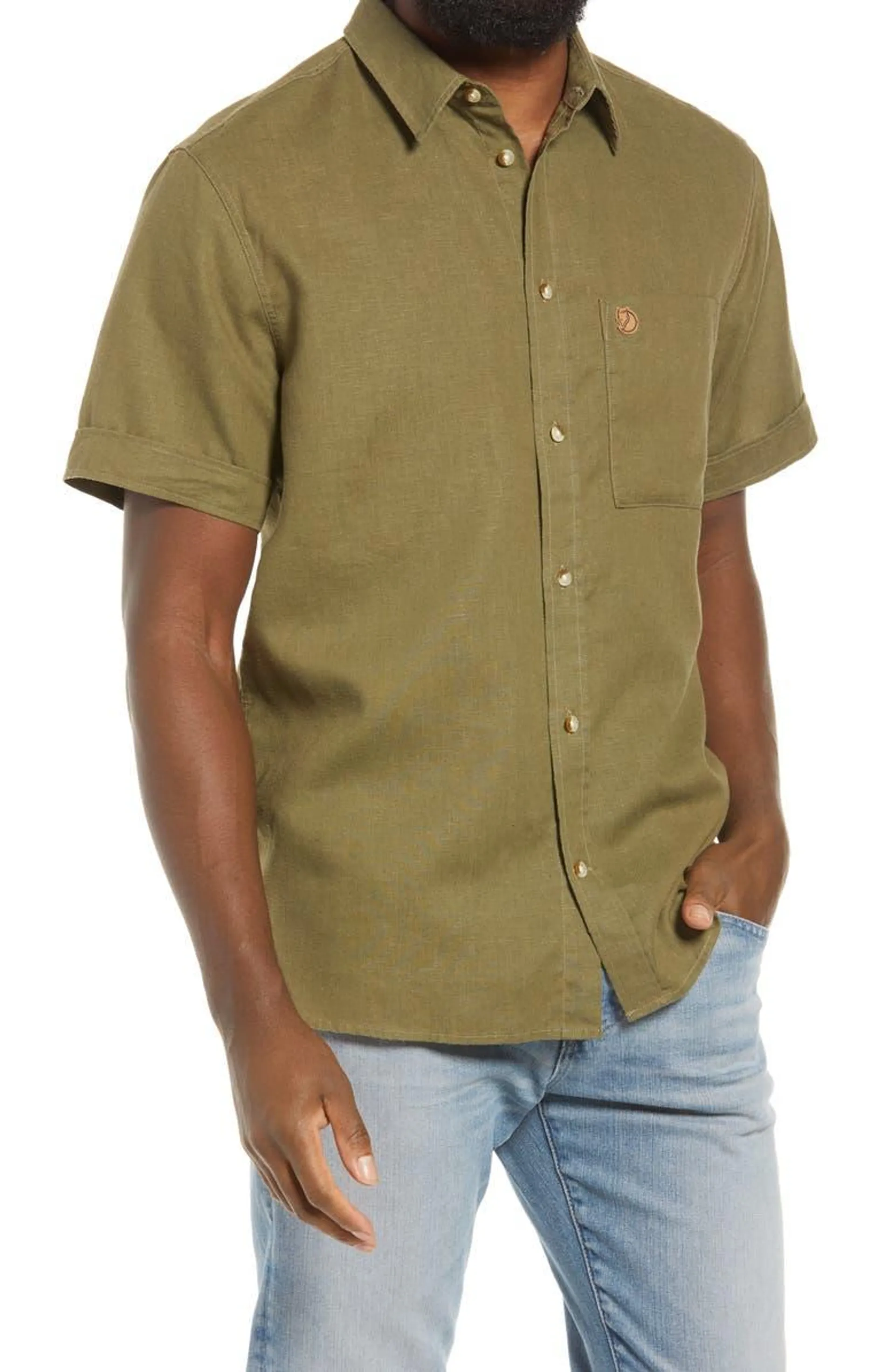 Ovik Travel Short Sleeve Button-Up Shirt