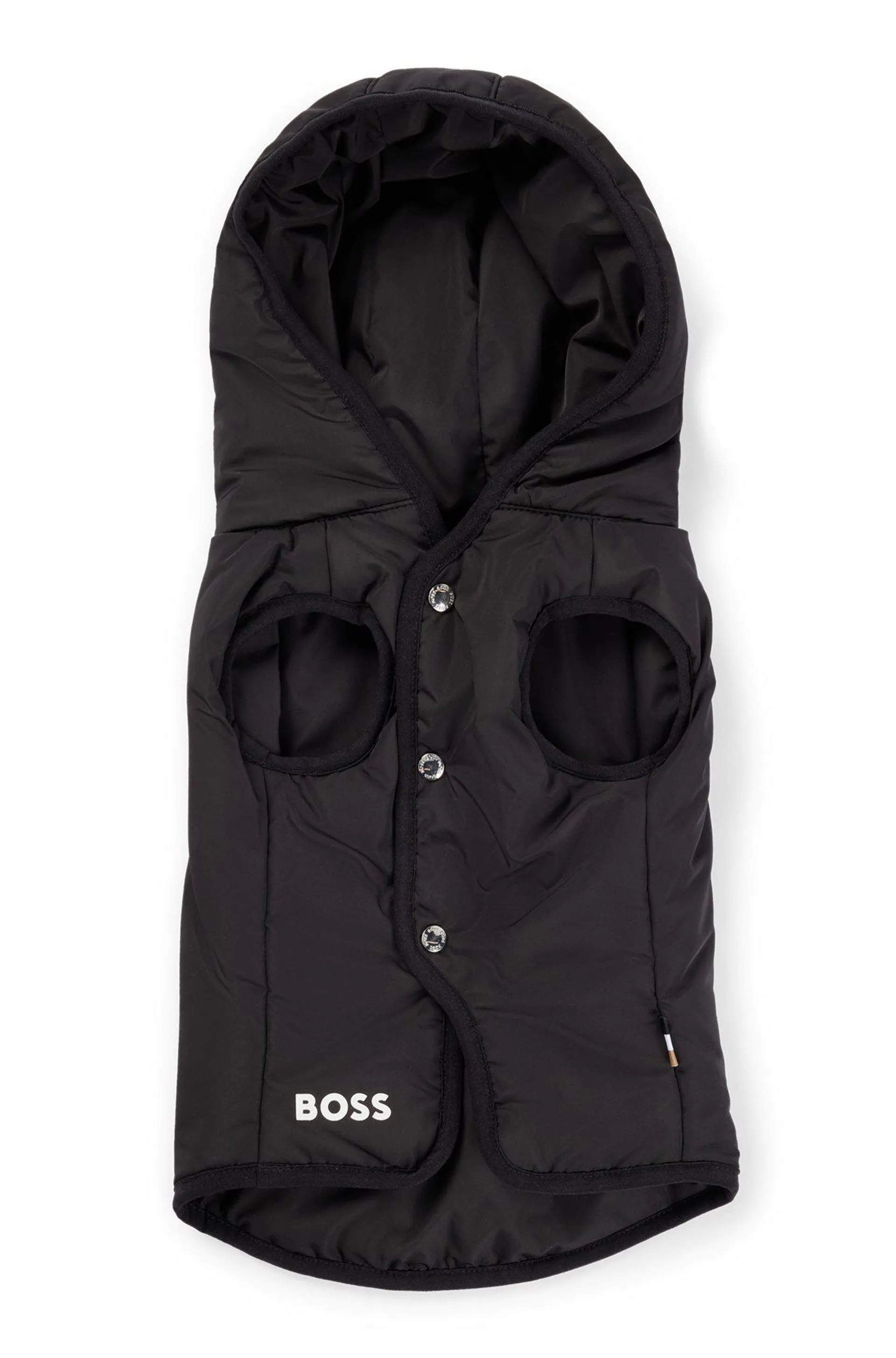 Dog lightweight jacket with logo detailing