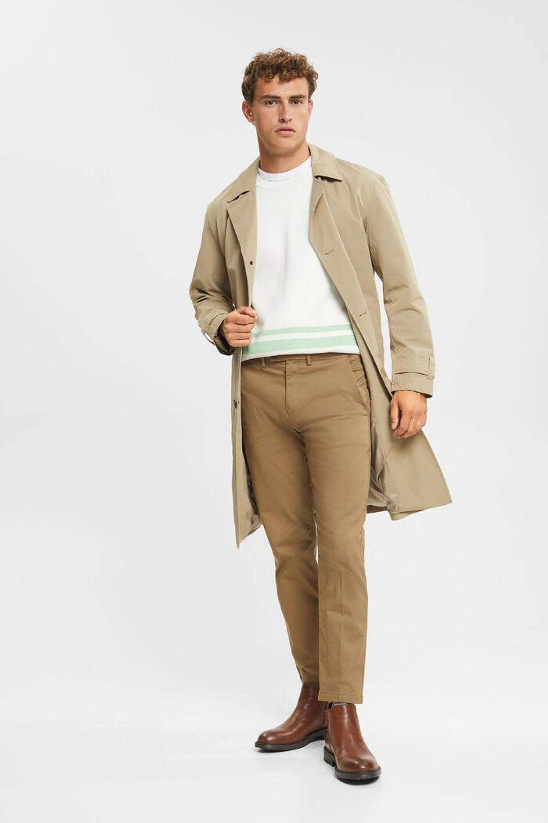 Stretch cotton chinos