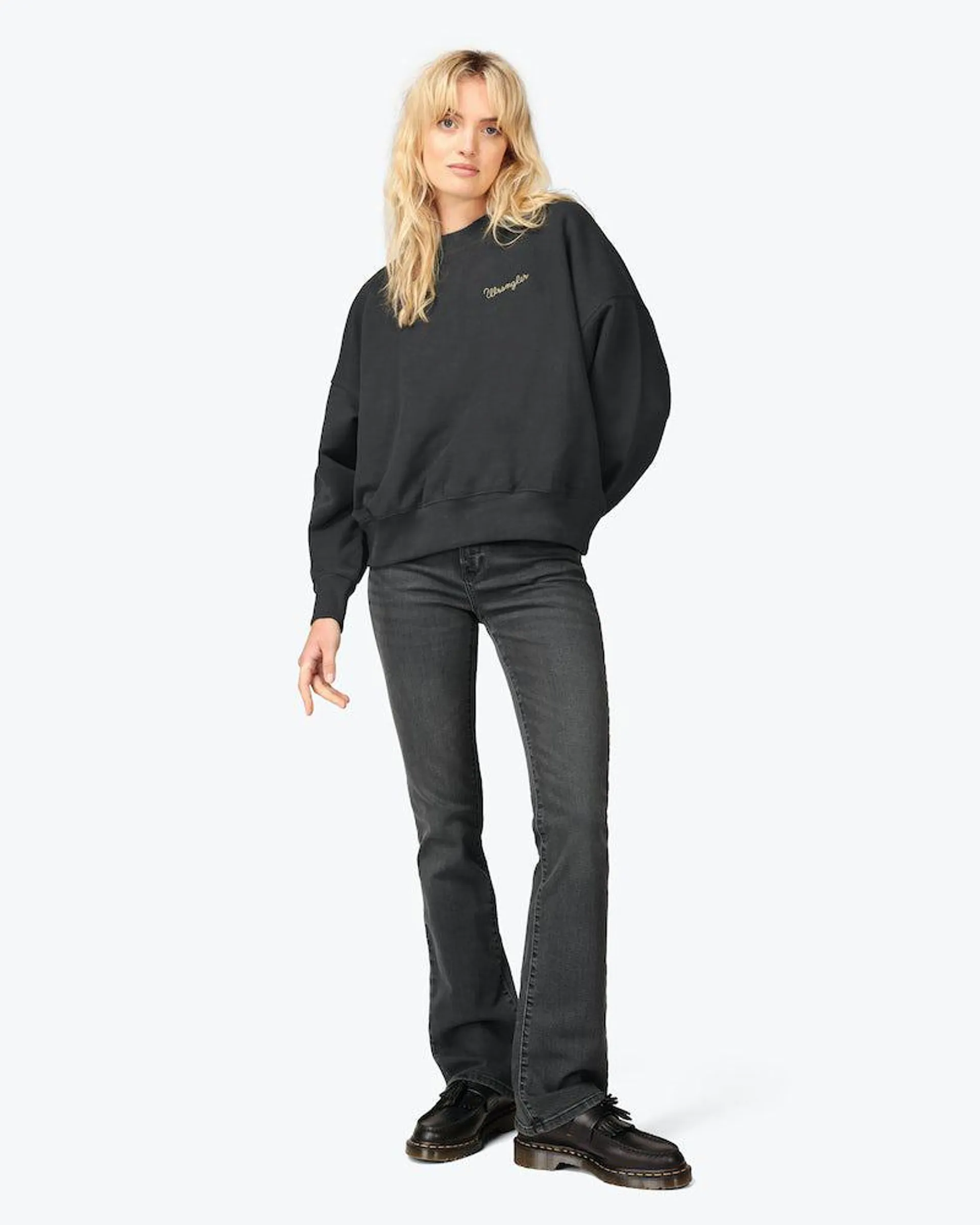 Bootcut Mørk Grå Jeans