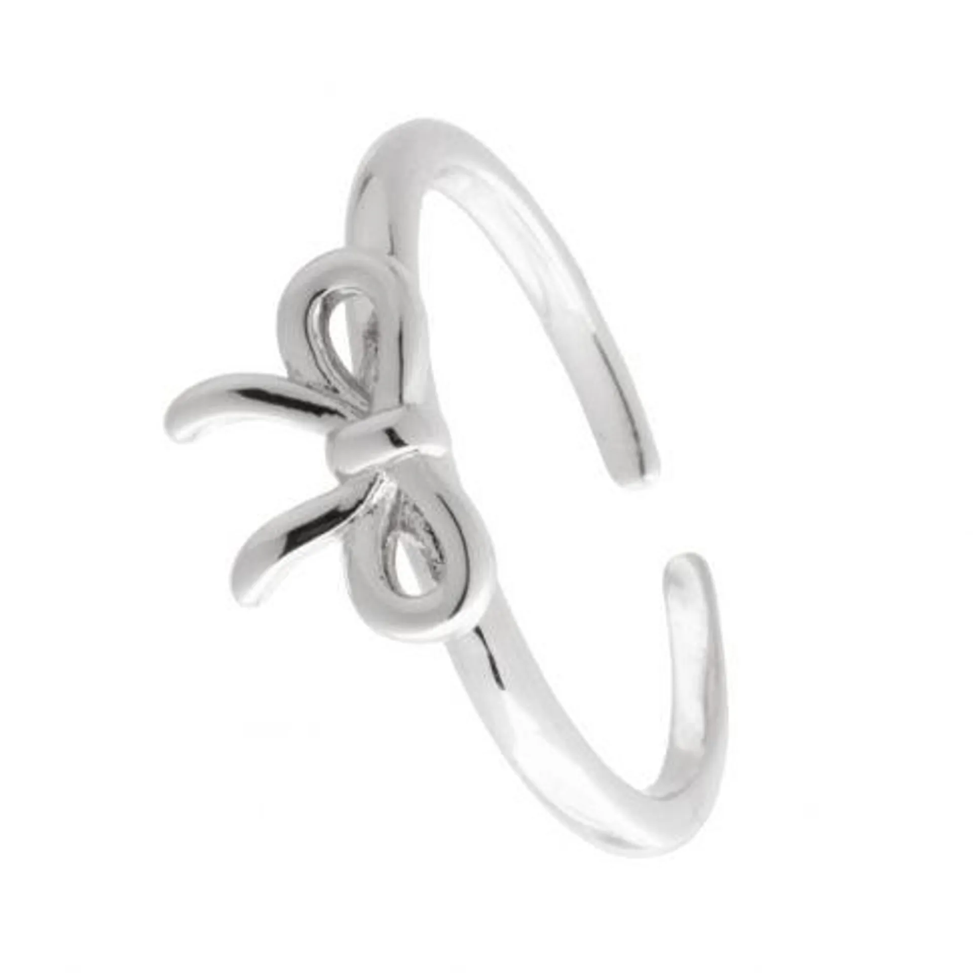 TheBow ring plain Silver