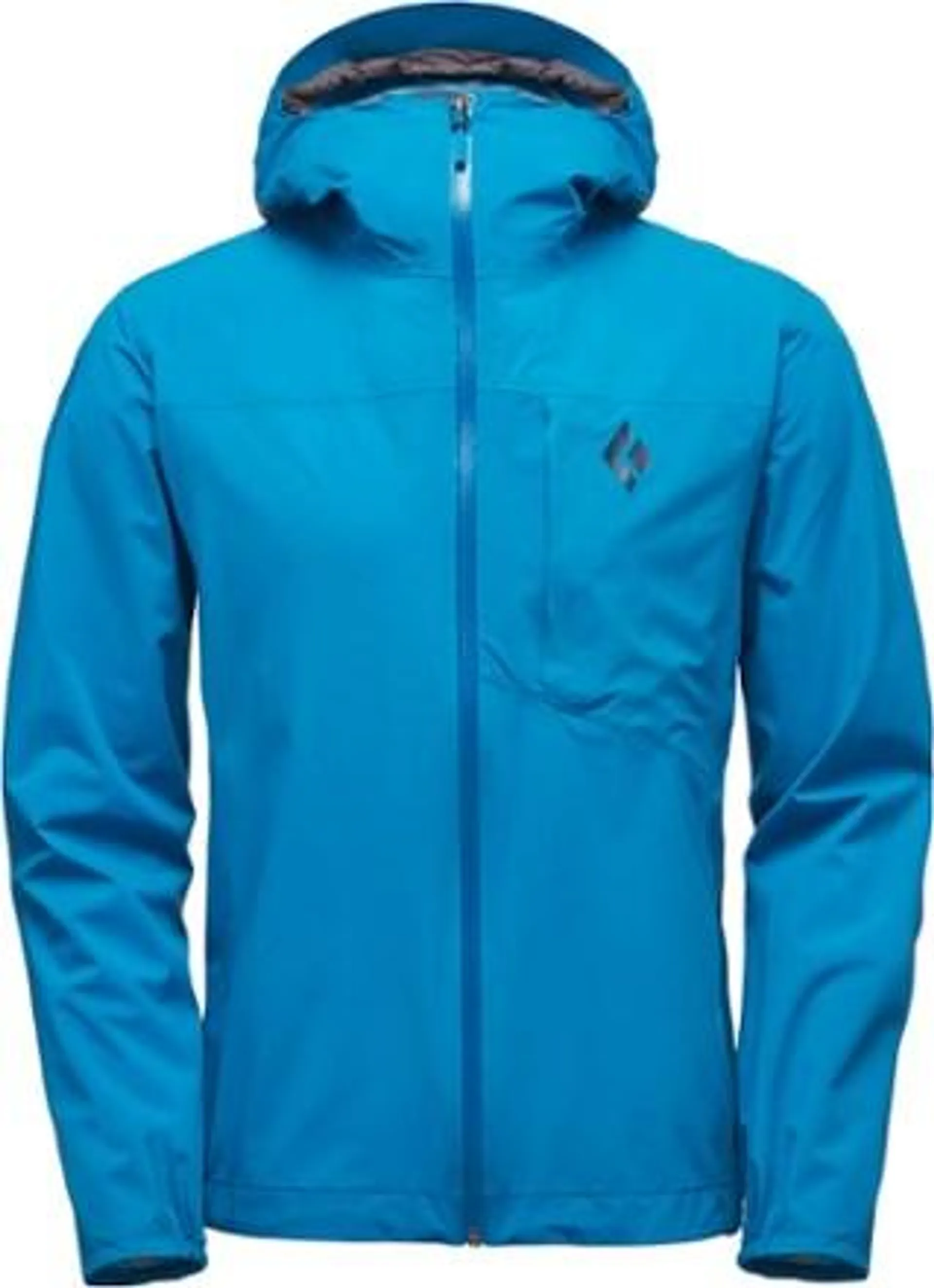 Black Diamond Mens Fineline Stretch Rain Shell Kingfisher