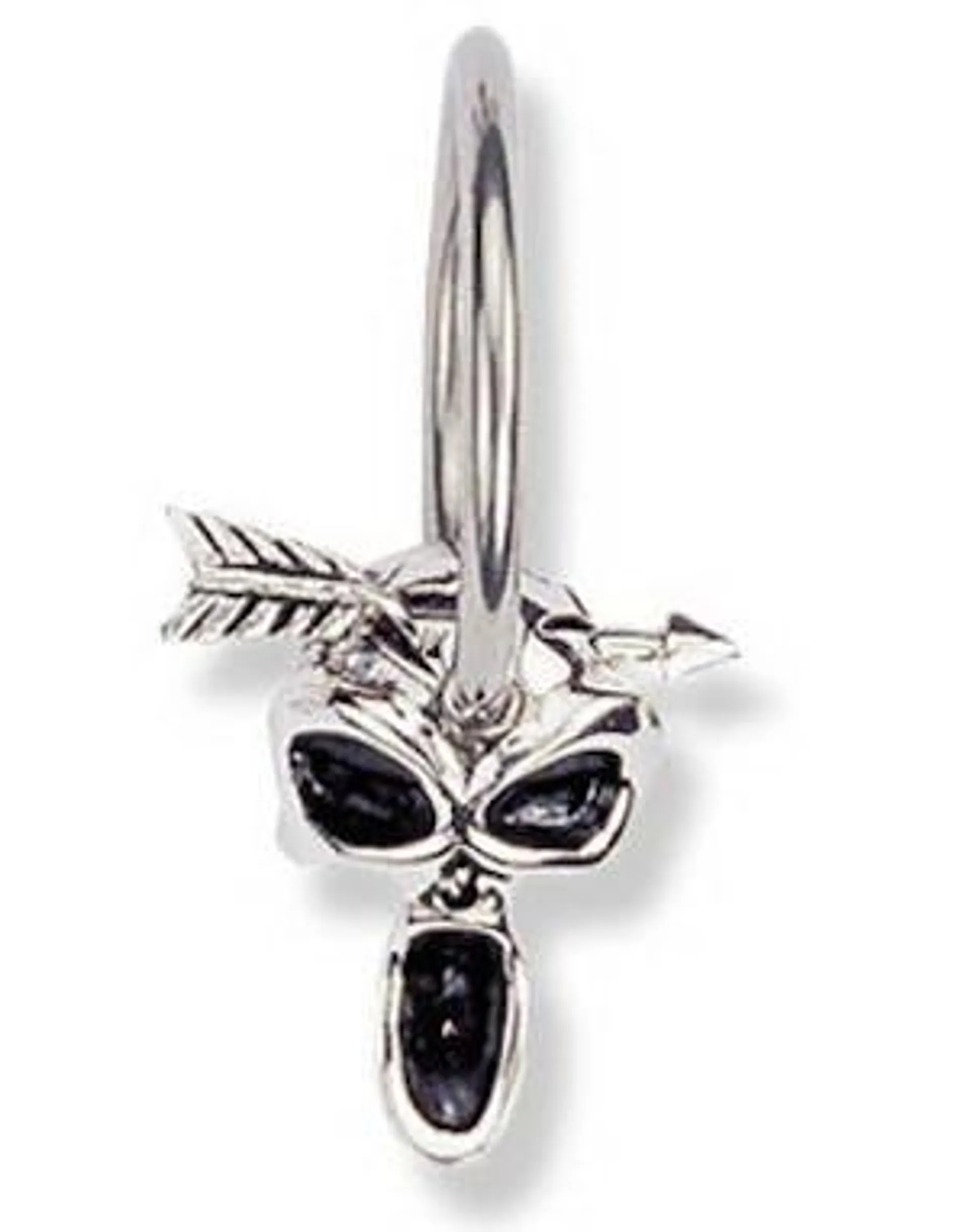 Screaming Skull BCR Piercing - 1.6 x 14 mm