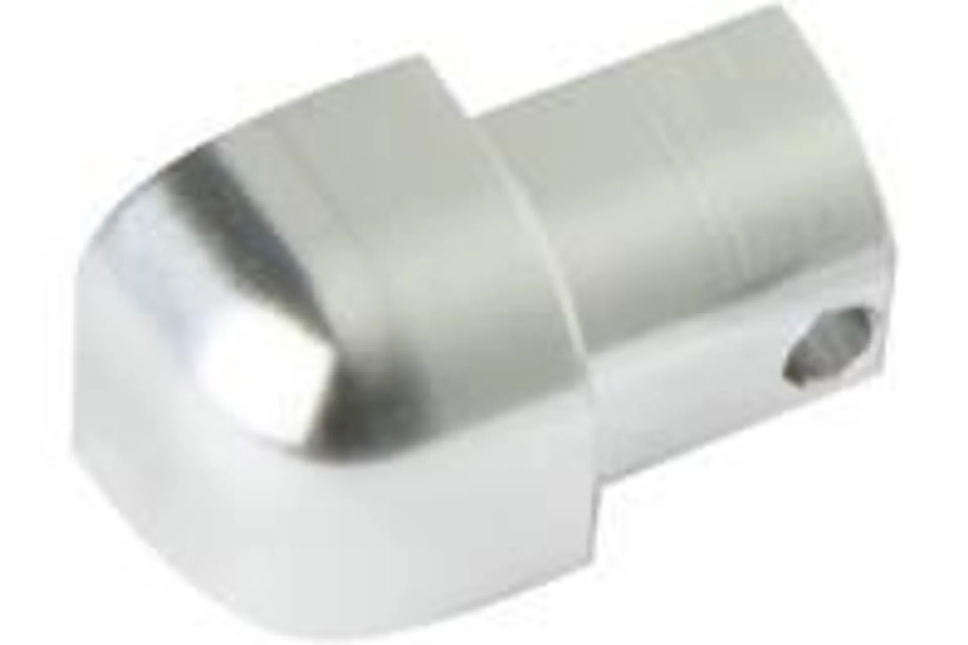Projolly Quart Hjørne treveis/utvendig Silver Polert H:10mm