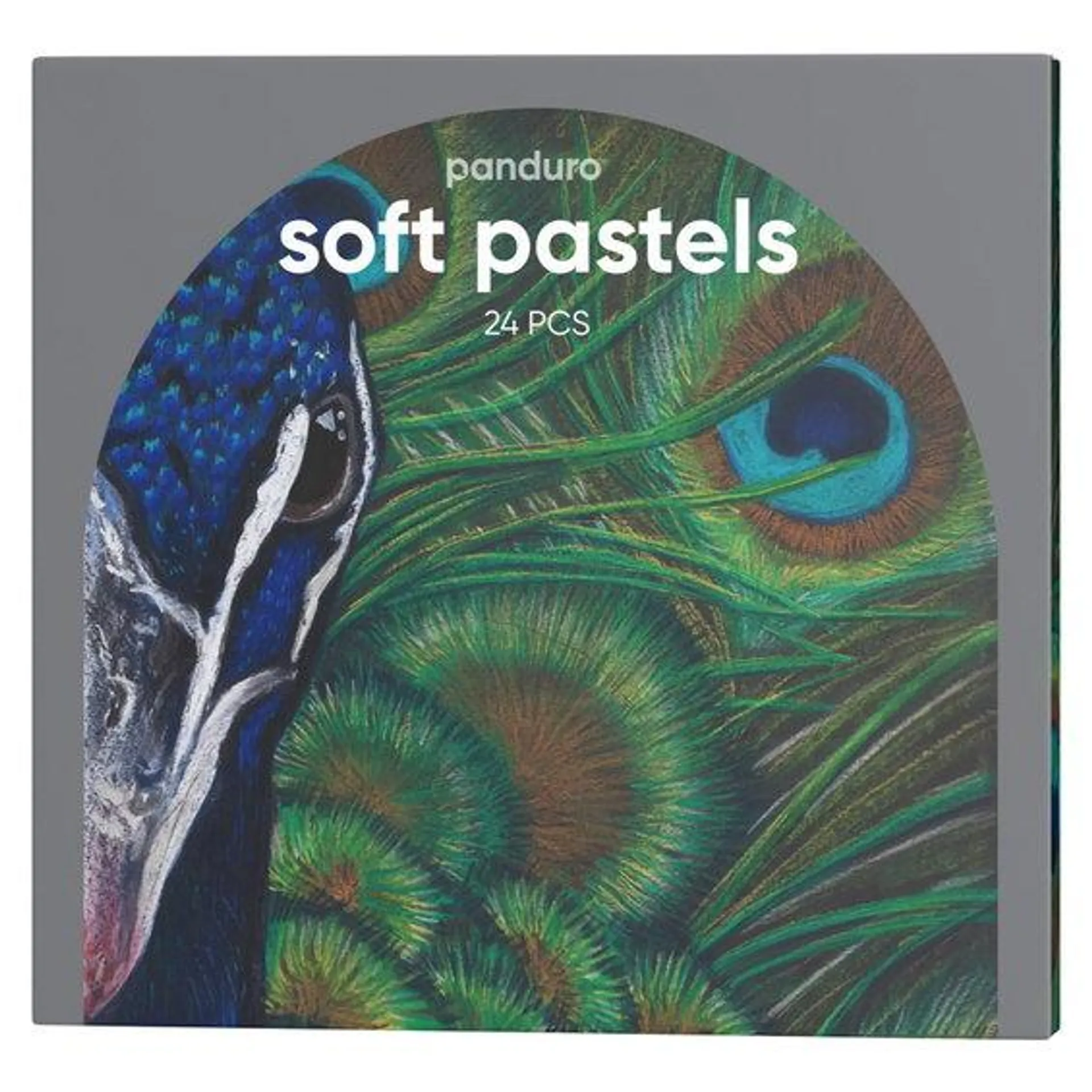 Panduro Soft Pastels – sett med 24 tørrpastellkritt