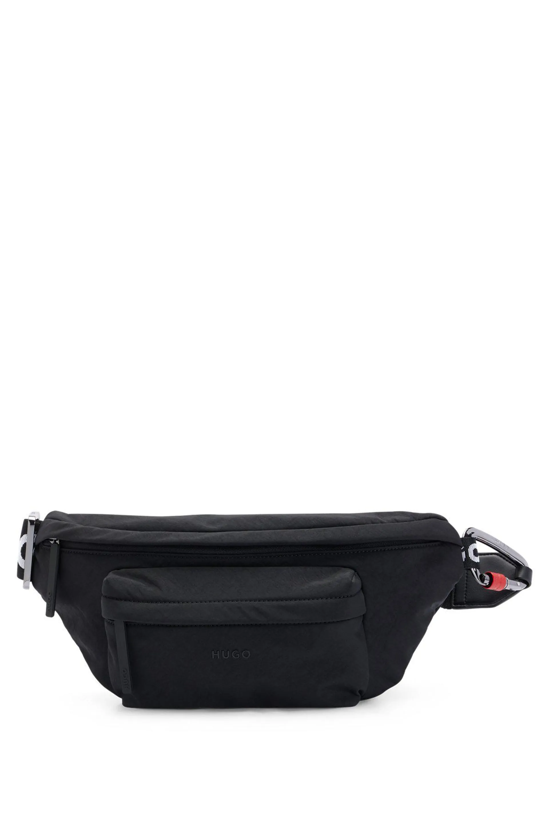 Logo-detail belt bag with branded strap