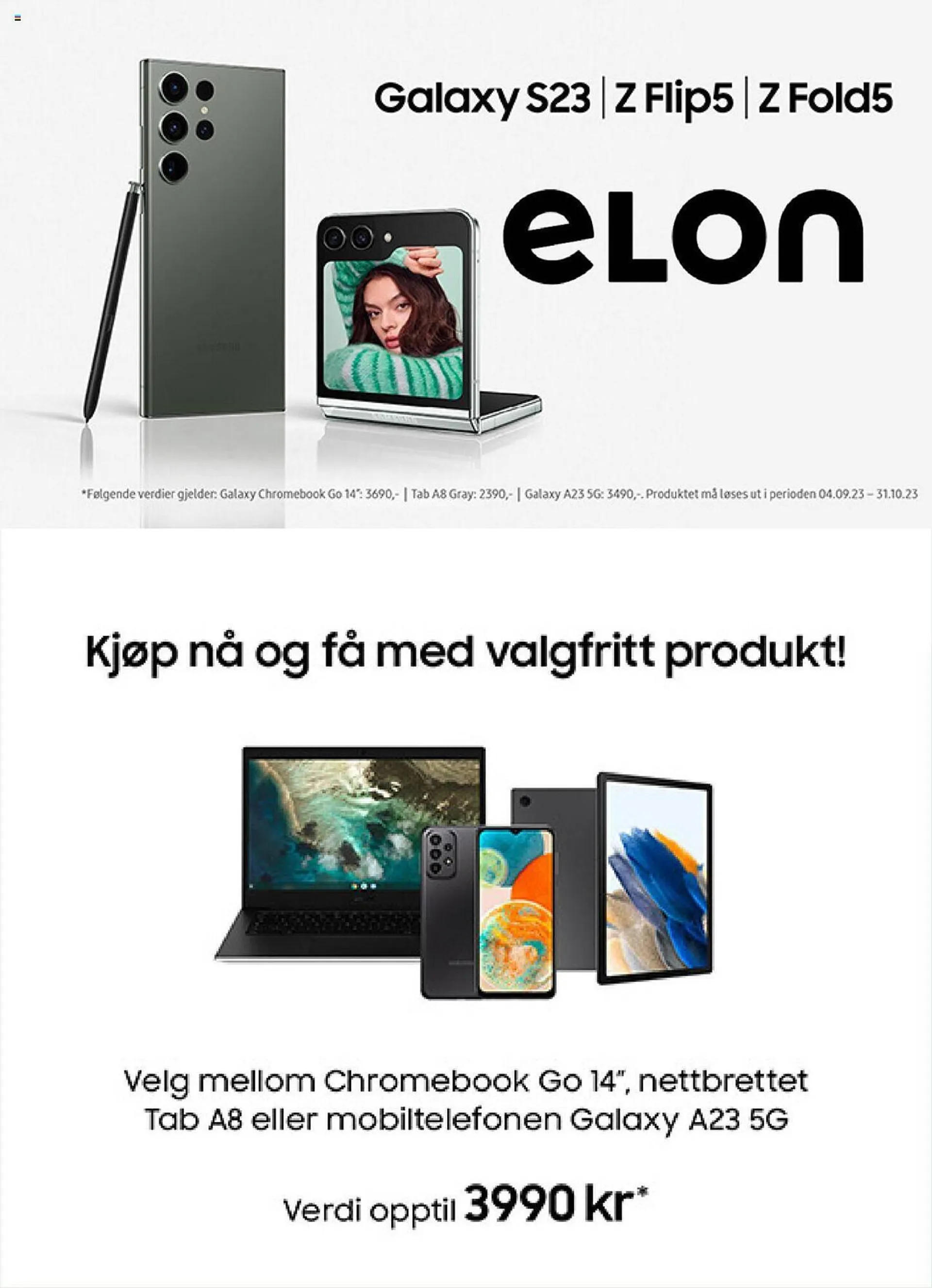 ELON Kundeavis fra 7. september til 20. september 2023 - kundeavisside 1