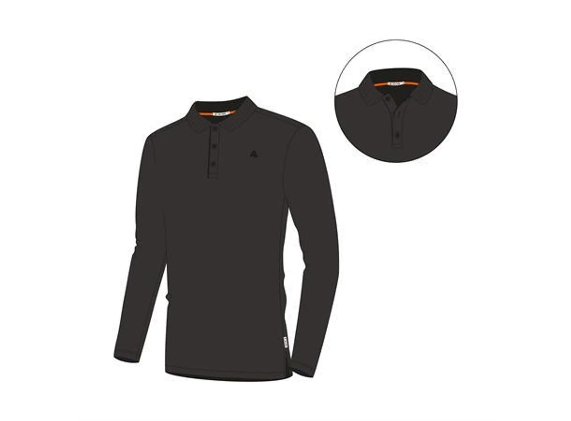 LeisureWool pique shirt long sleeve M's