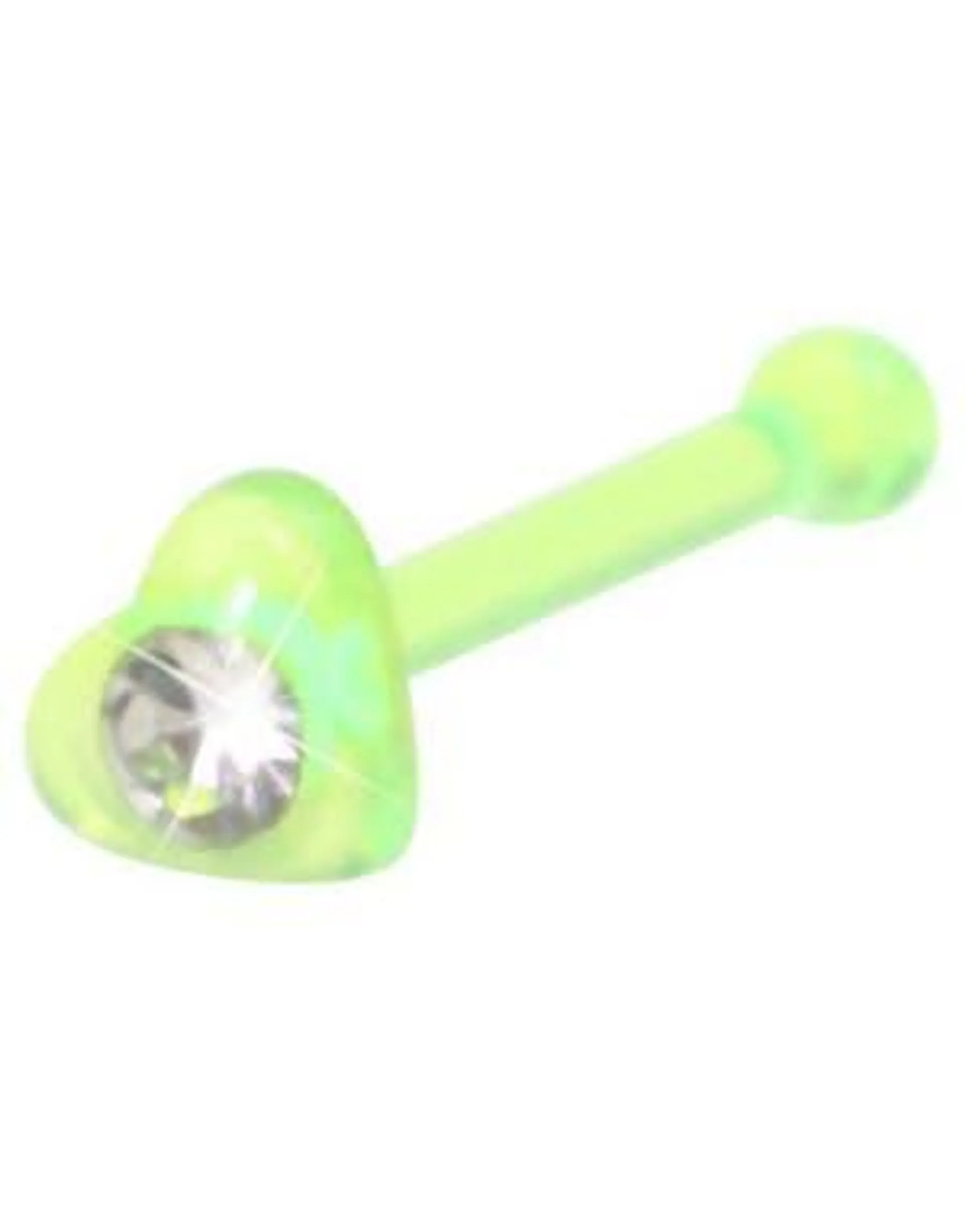 Loving Heart Green - Nesepiercing