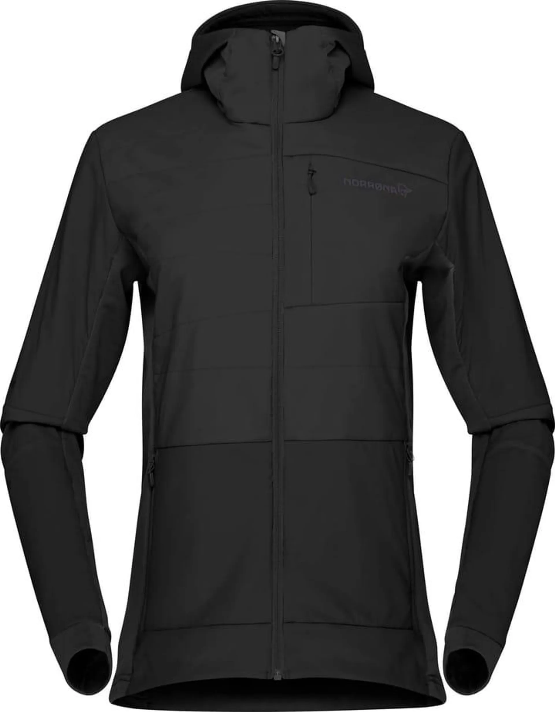 Norrøna Women's Falketind Alpha90 Insulated Zip Hood Caviar