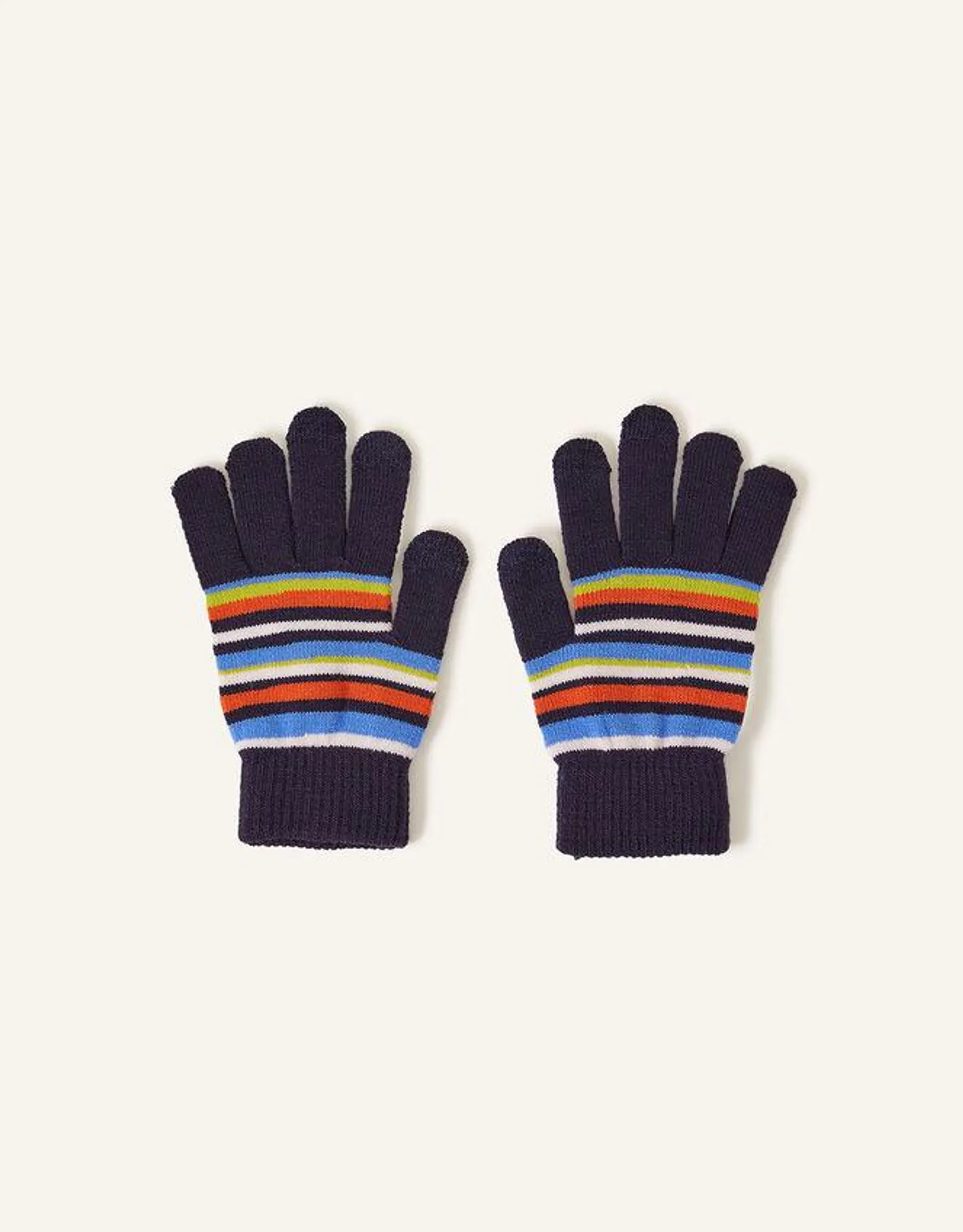 Stripe Superstretch Touchscreen Gloves