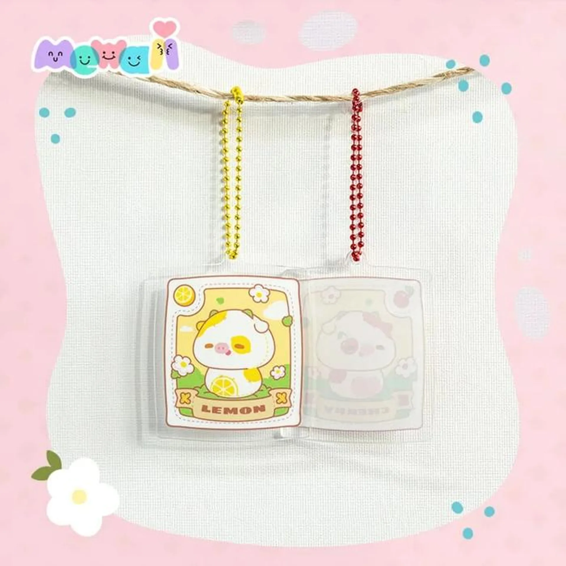 Lemon Cow Key Ring 5,5x5,5 cm