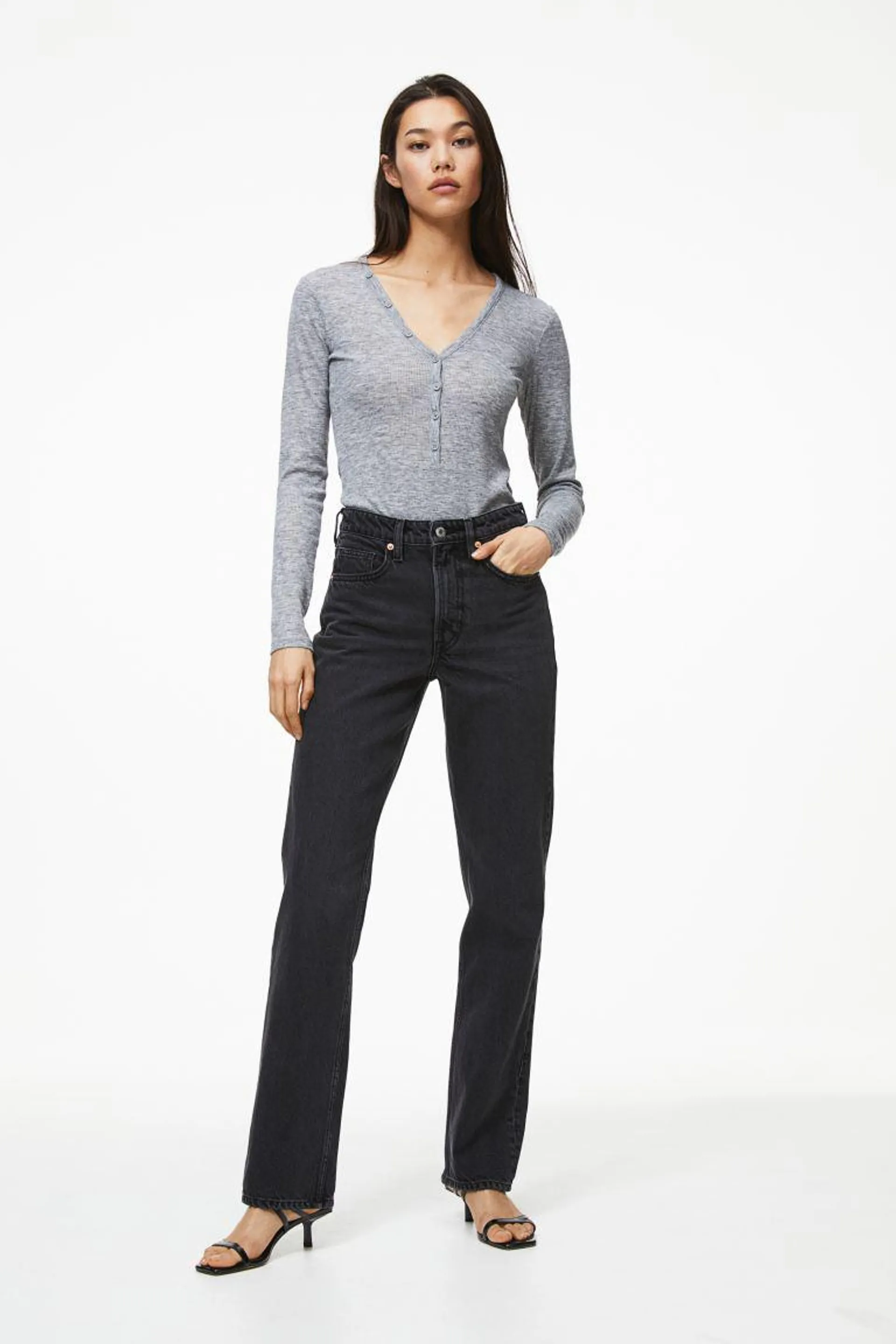 Straight High Jeans