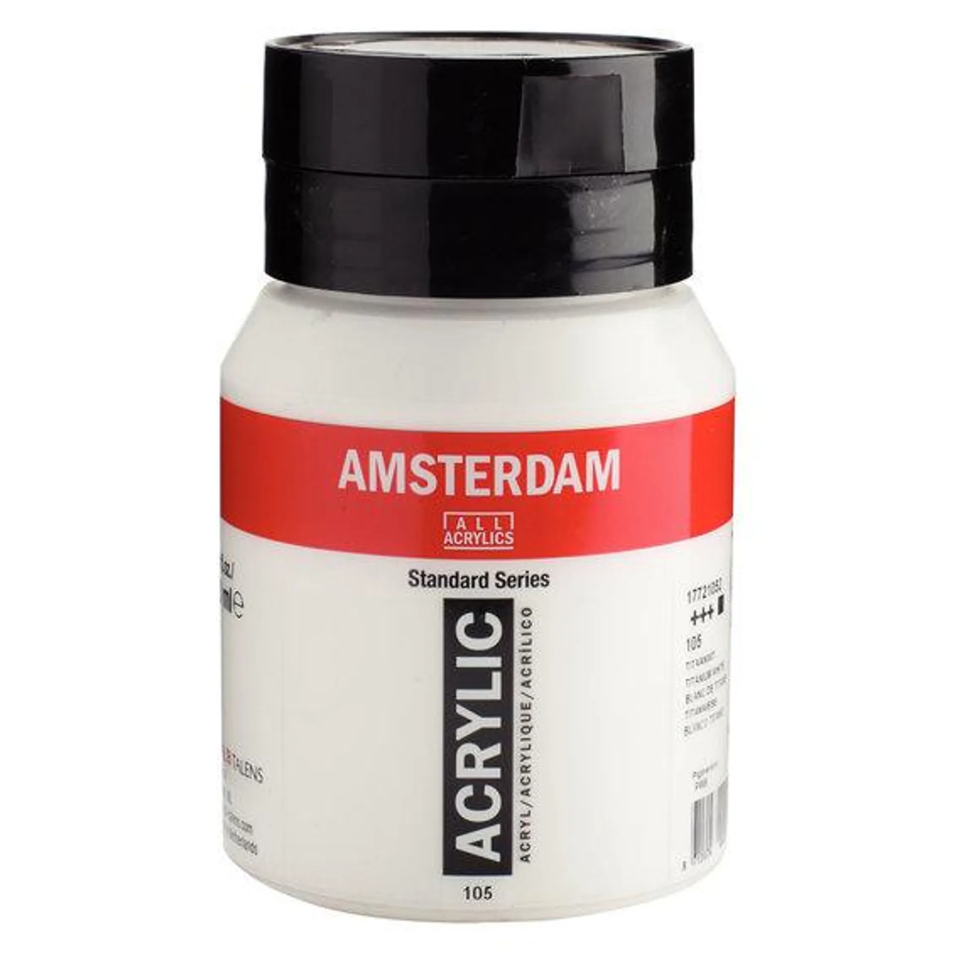 Amsterdam Acrylic akrylmaling 500 ml Titanium White 105