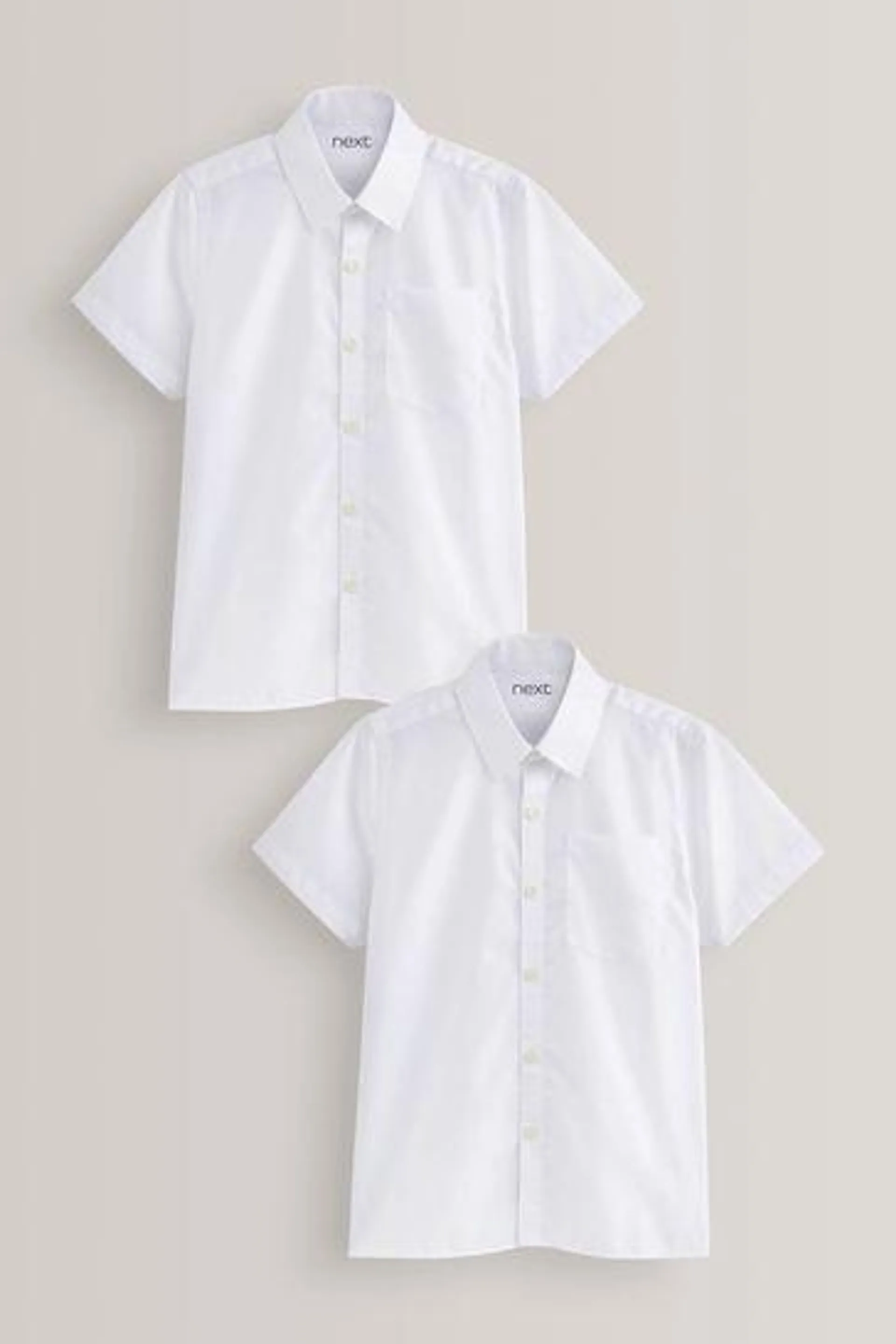 2 Pack Short Sleeve School Shirts (3-17yrs)