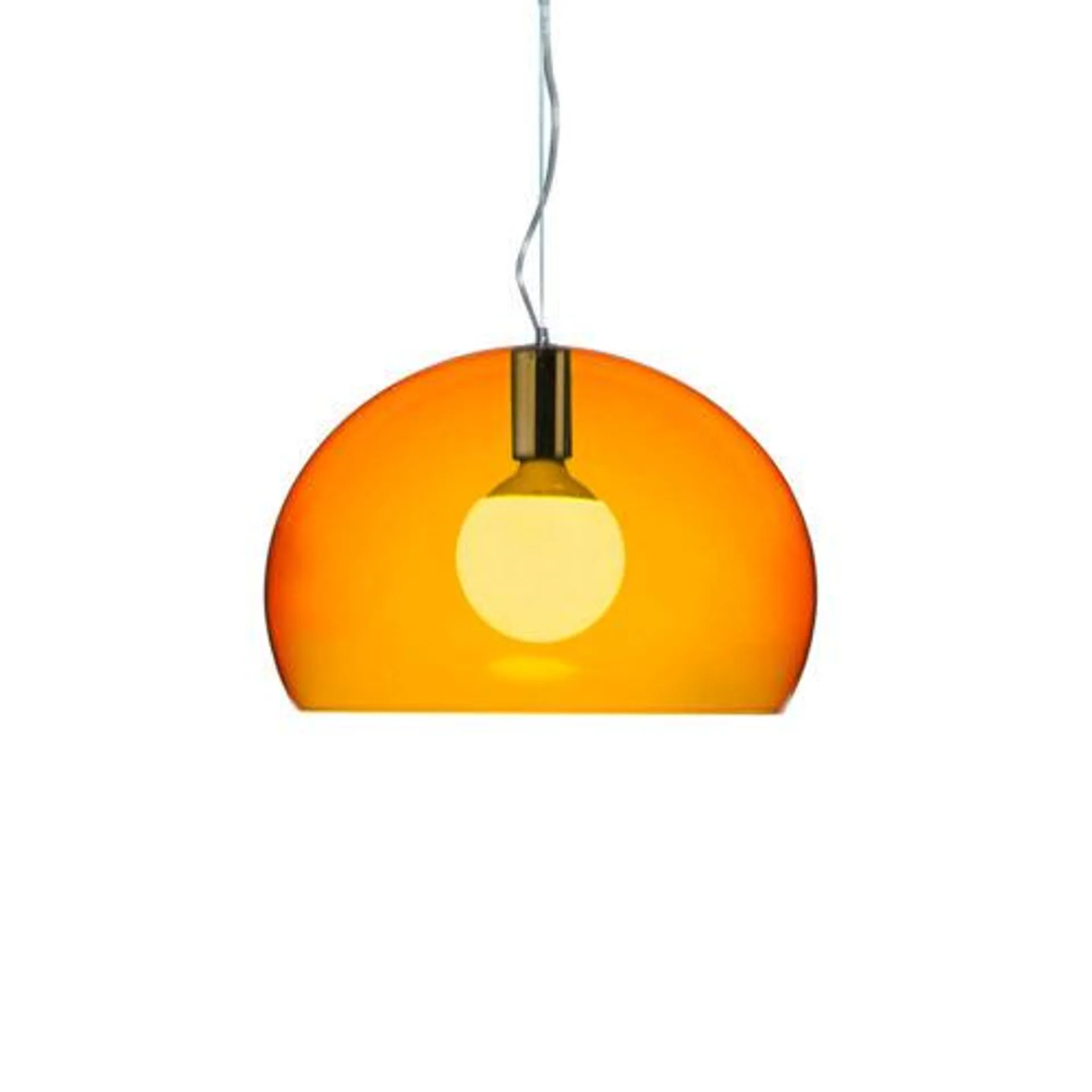 Kartell Fl/y Liten Taklampe Klar Oransje