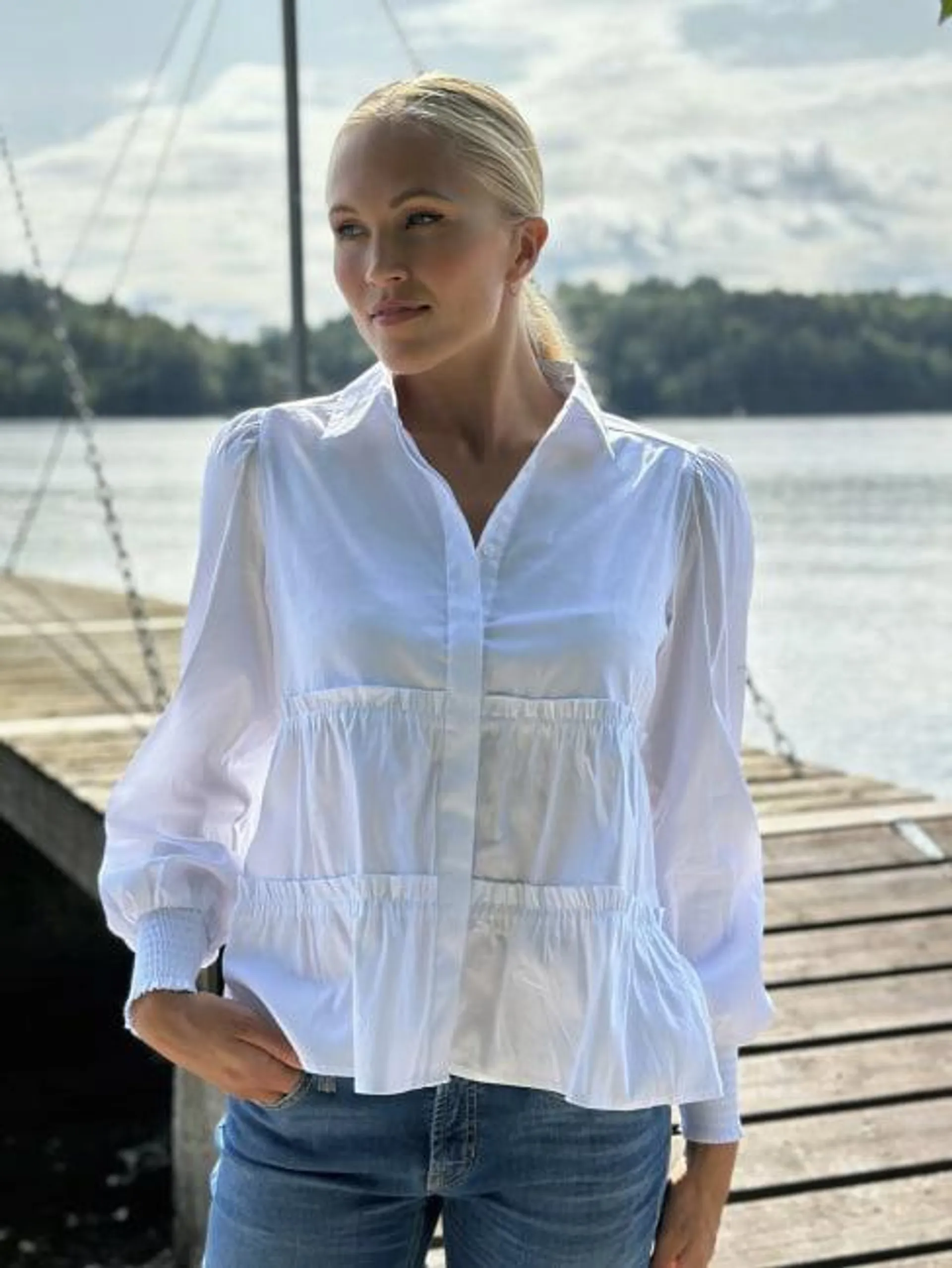 Isla Solid 95 Blouse White M