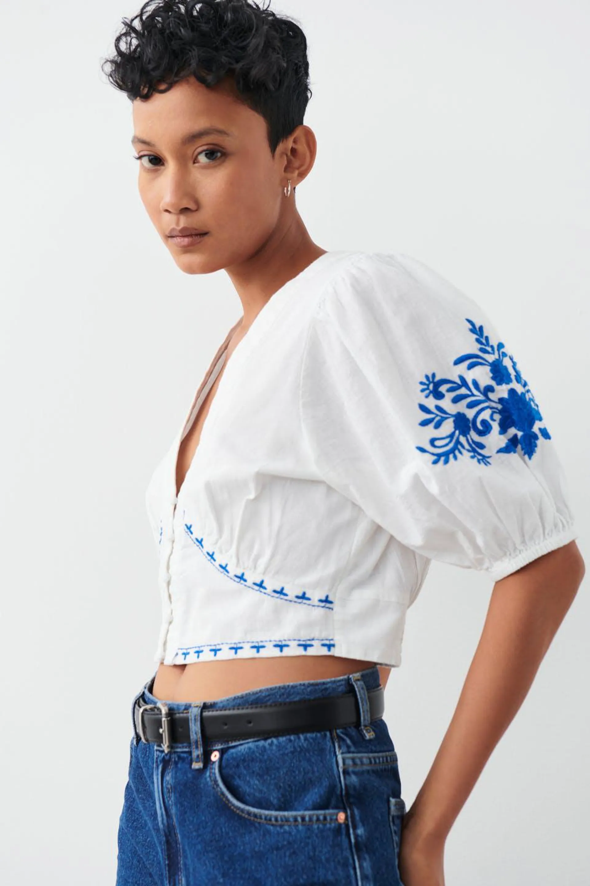 Embroidery top