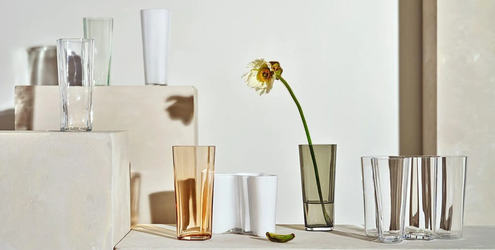 Aino Aalto glass 33 cl 2 stk ultramarinblå