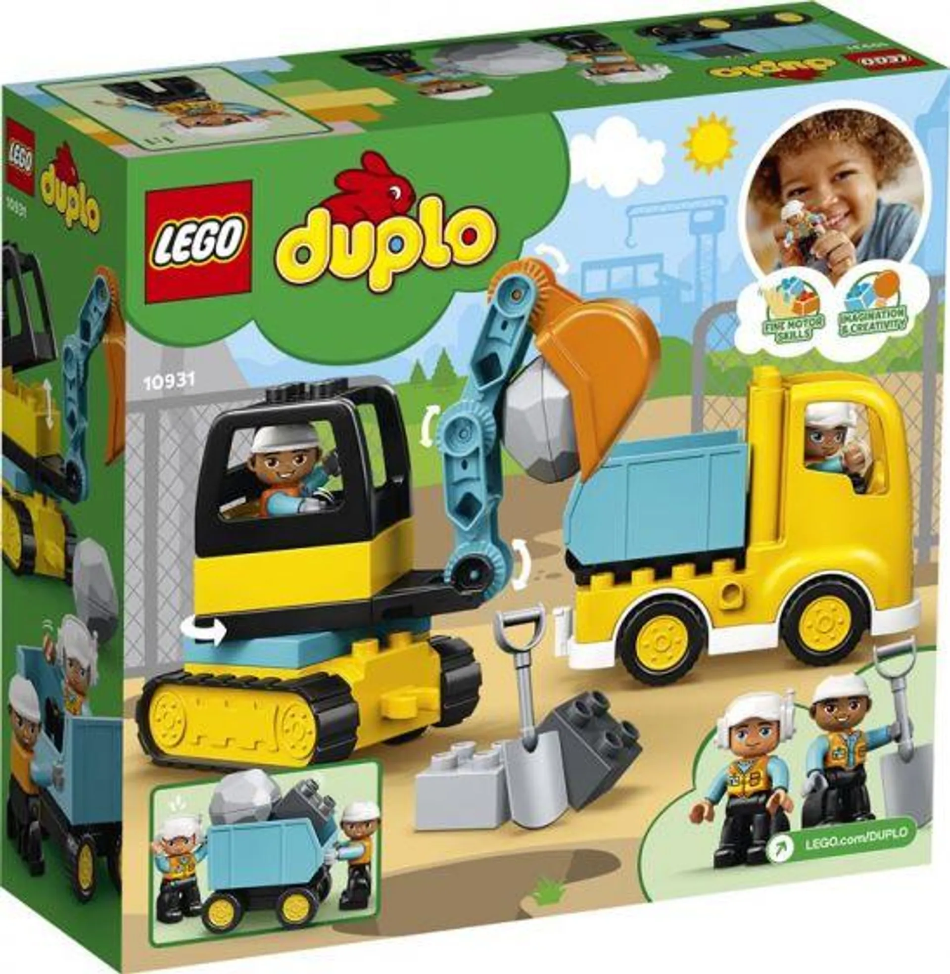 Lego Lastebil og beltegravemaskin 10931