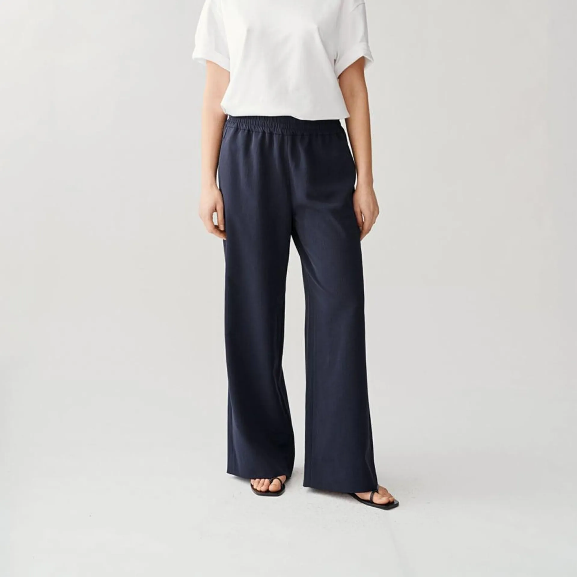 Drawstring Trouser - Dark Navy