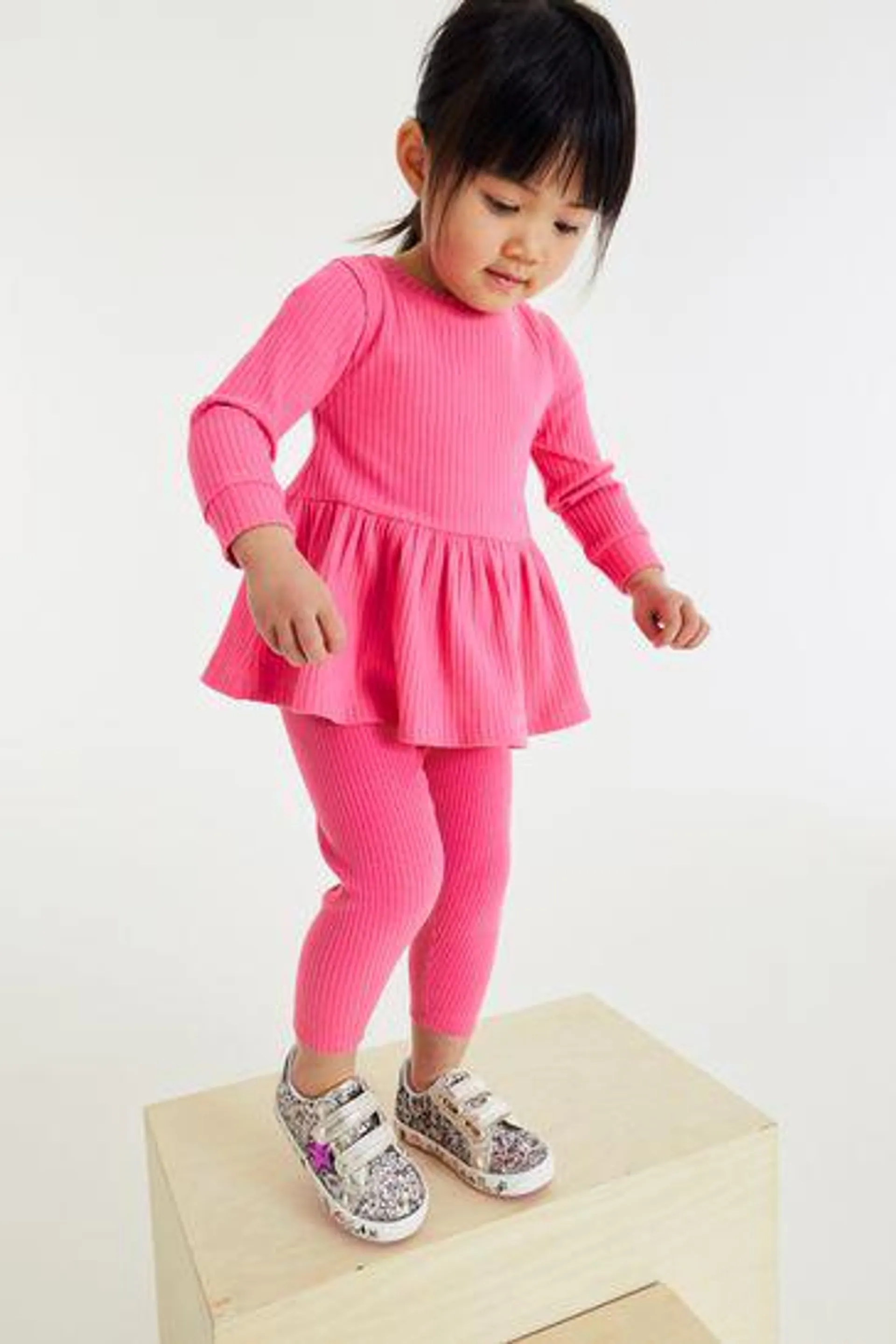 Knitted Peplum Sweater And Leggings Set (3mths-7yrs)