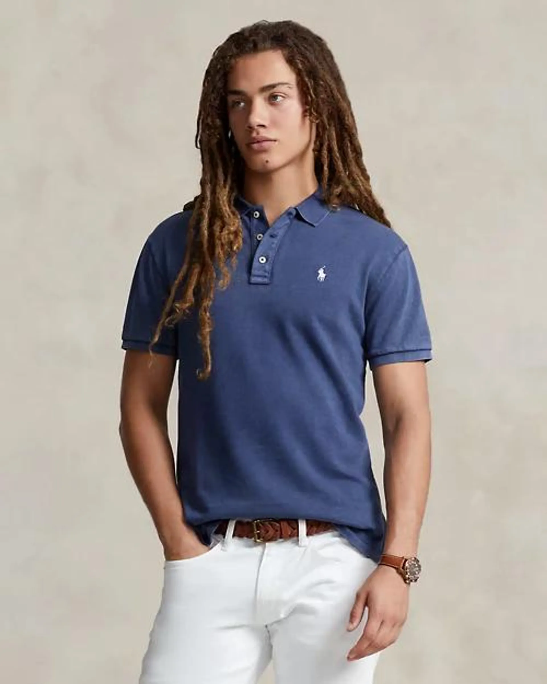 Custom Slim Fit Spa Terry Polo Shirt