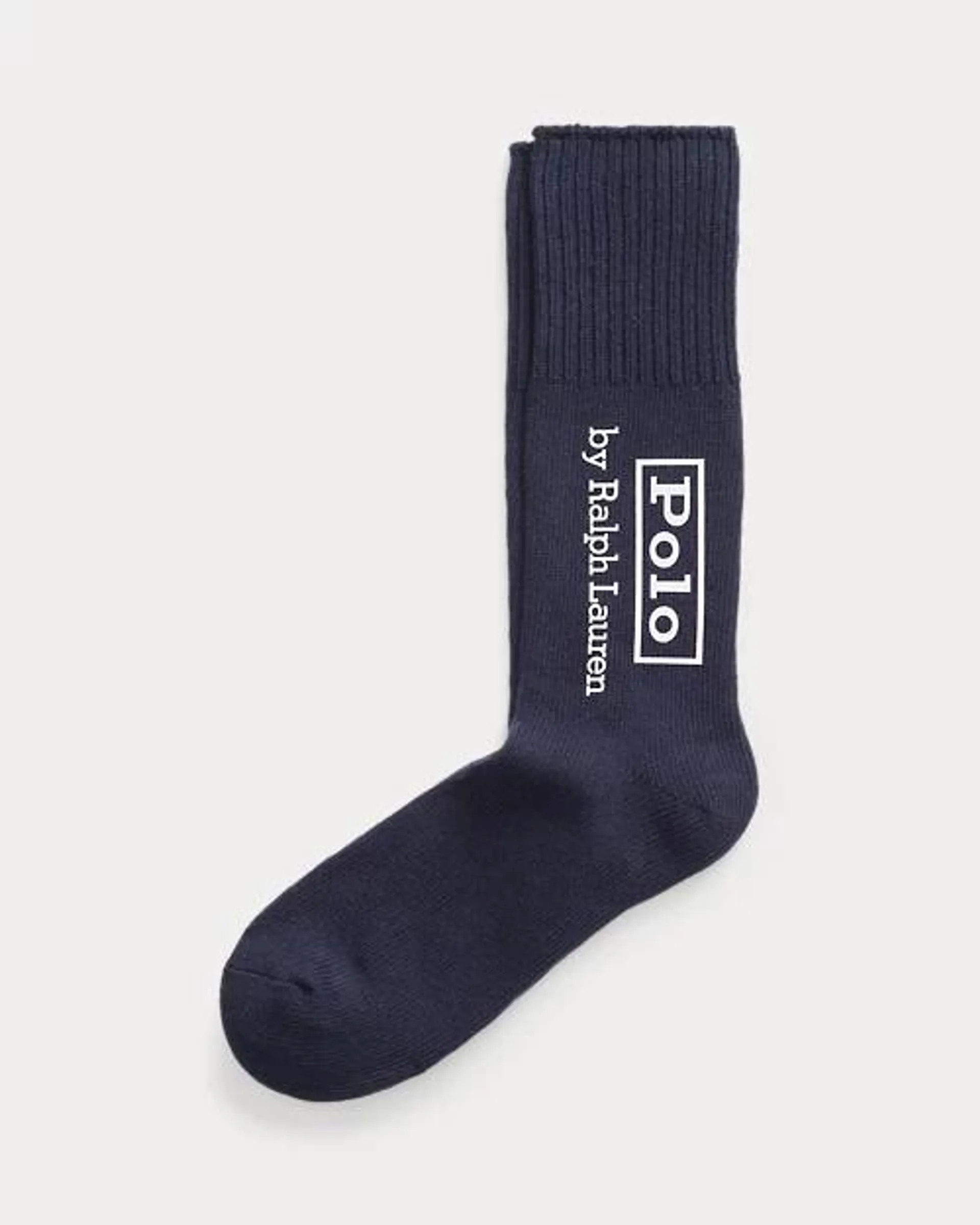 Logo Cotton-Blend Crew Socks