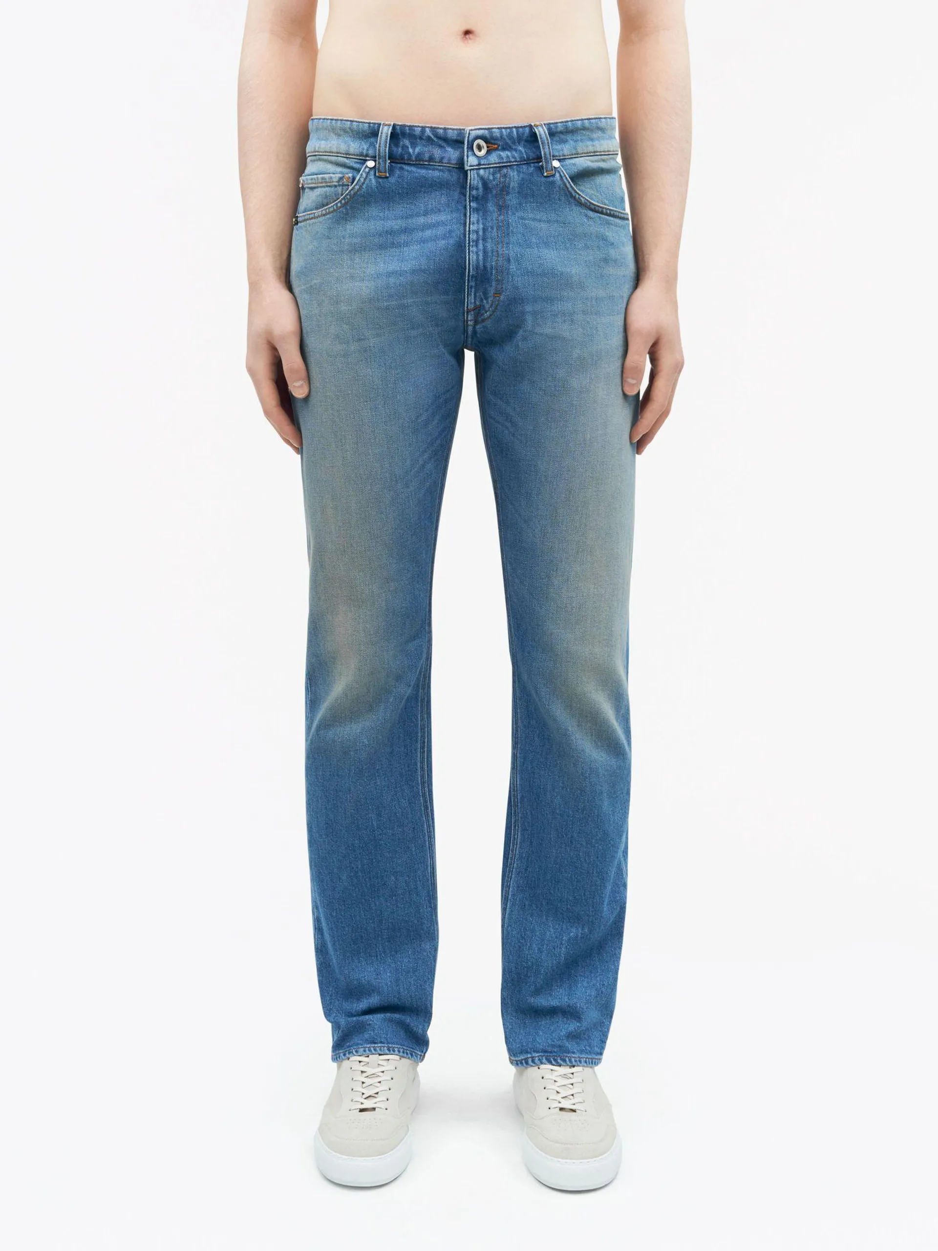 Smala jeans i komfortstretch denim