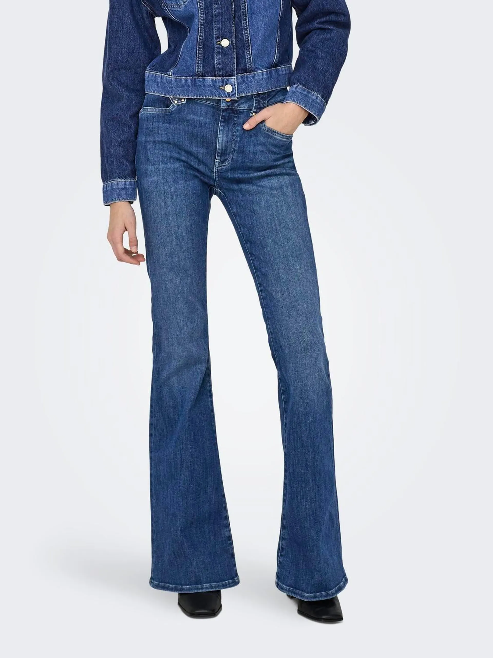 ONLCheryl Mid Waist Flared Jeans