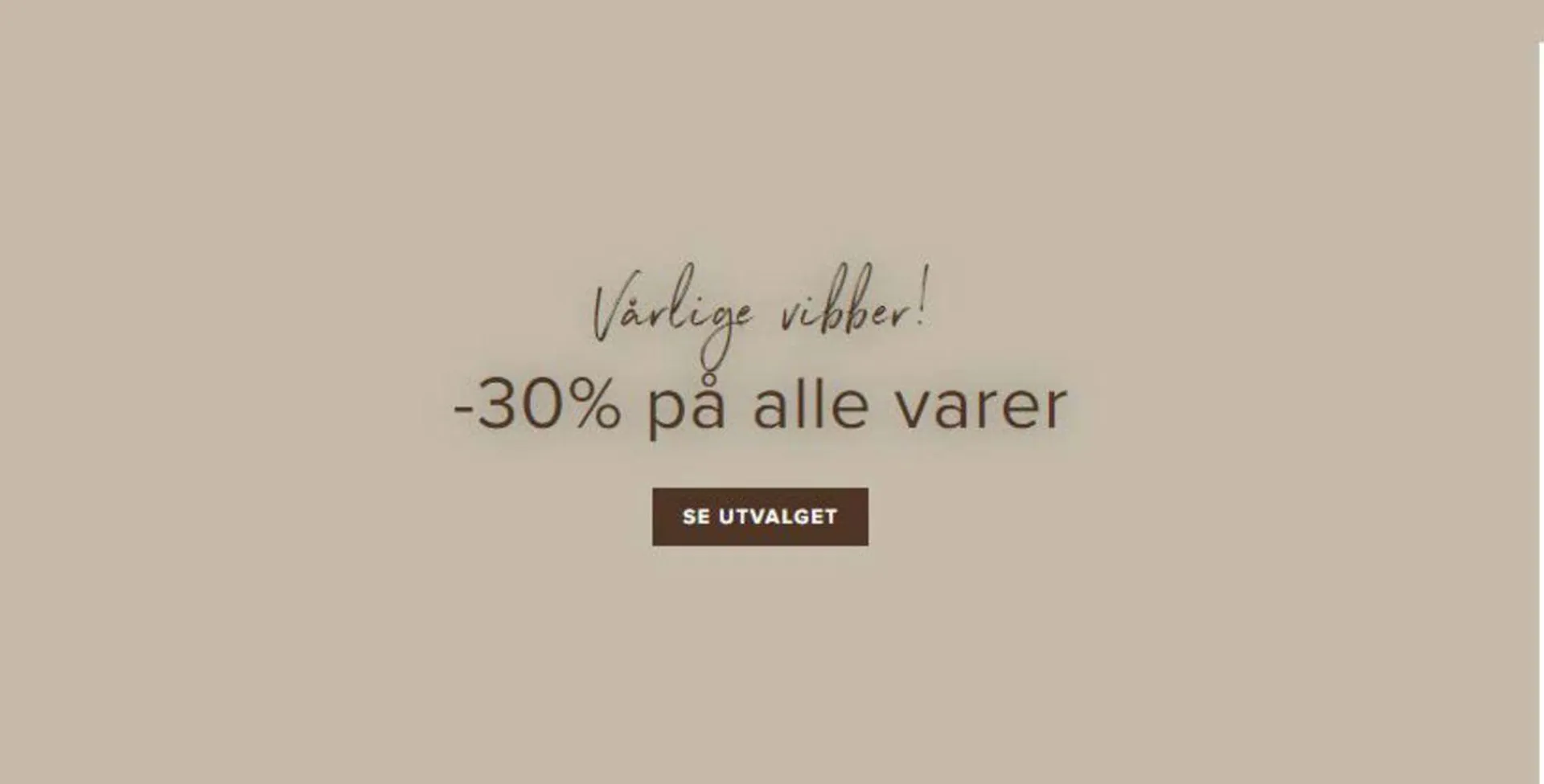 Vårlige vibber! -30% på alle varer - 1