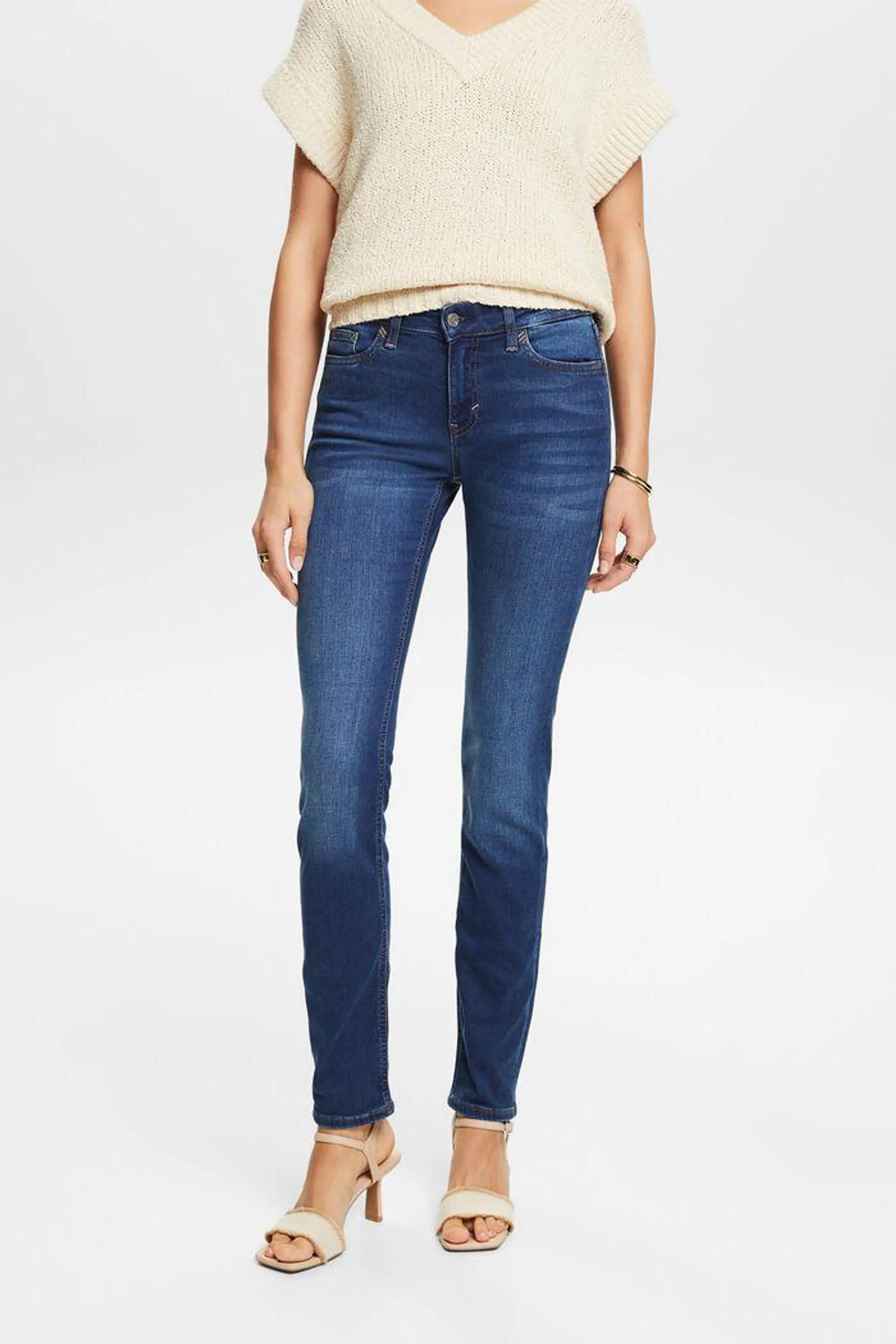 Mid-Rise Slim Jeans