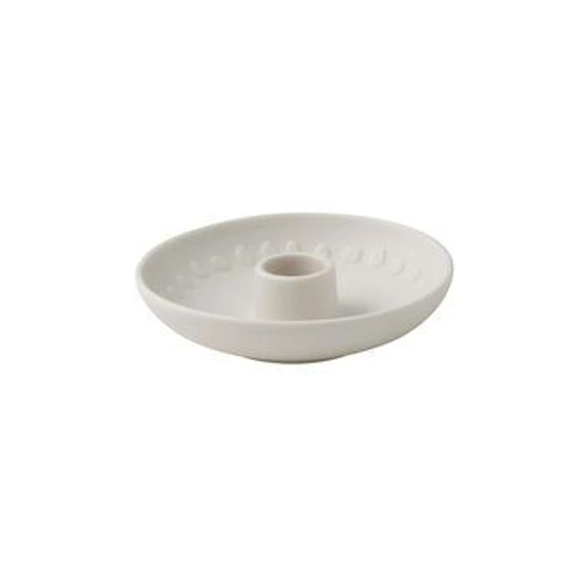 it's my home candle holder Blossom, 12 x 3 cm, white