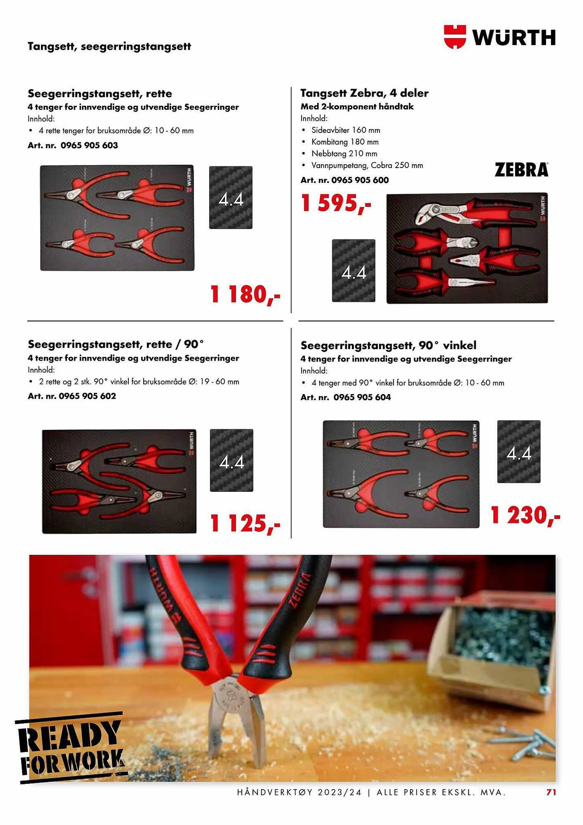 Würth Kundeavis fra 18. august til 4. februar 2024 - kundeavisside 71