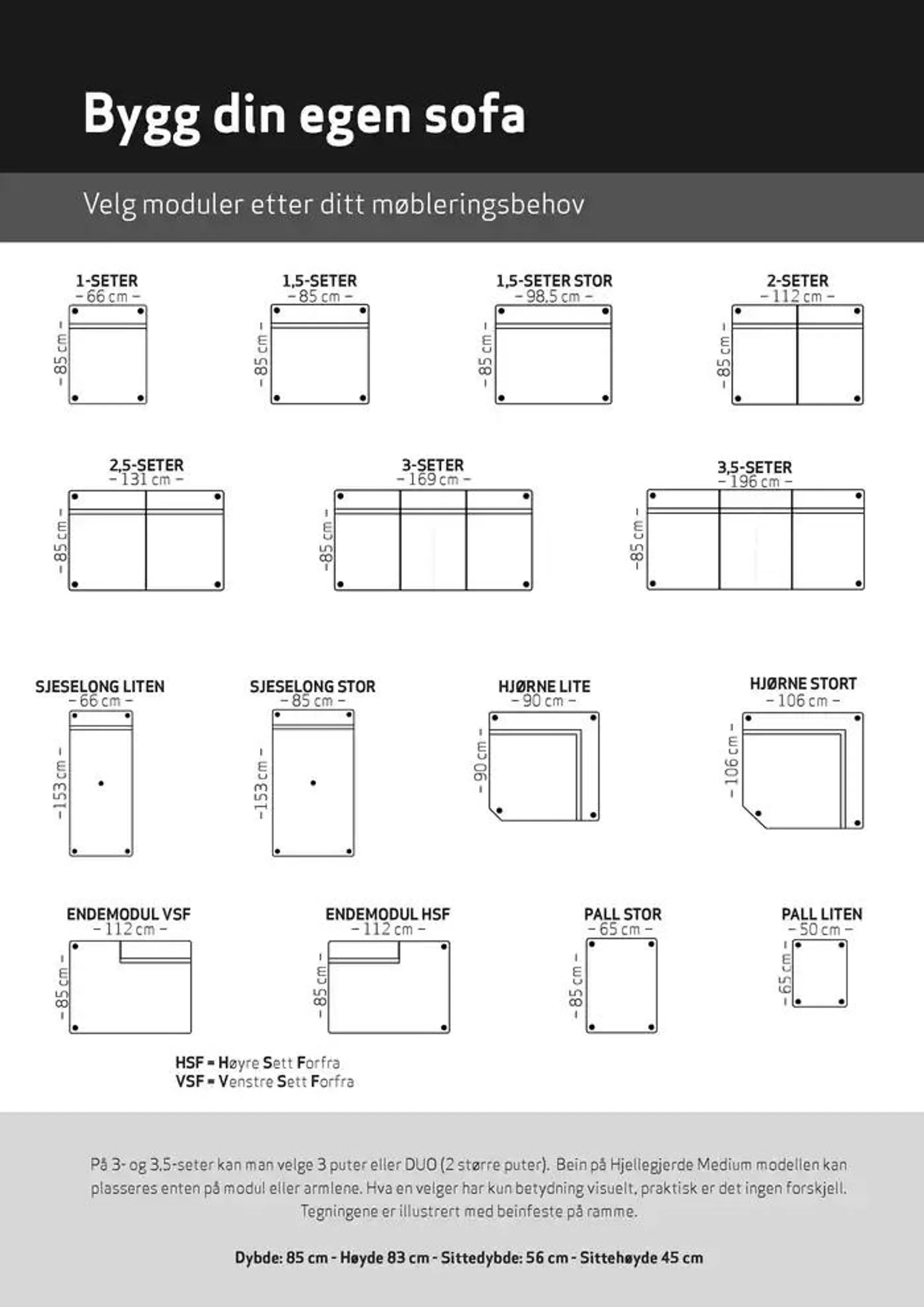 Fagmøbler Hjellegjerde medium modulsofa fra 19. oktober til 2. november 2024 - kundeavisside 3