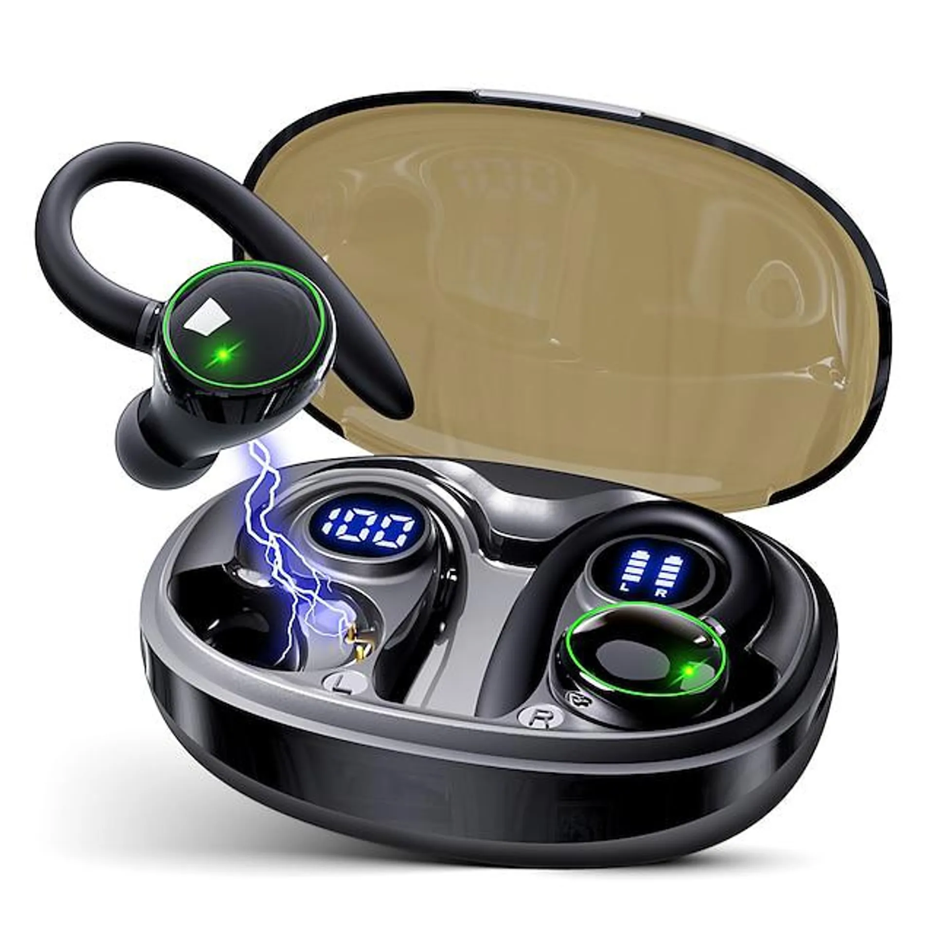 5.3 bluetooth gaming headsetm12 tws in-ear headsetstereo uavhengig dual-host trådløst headset