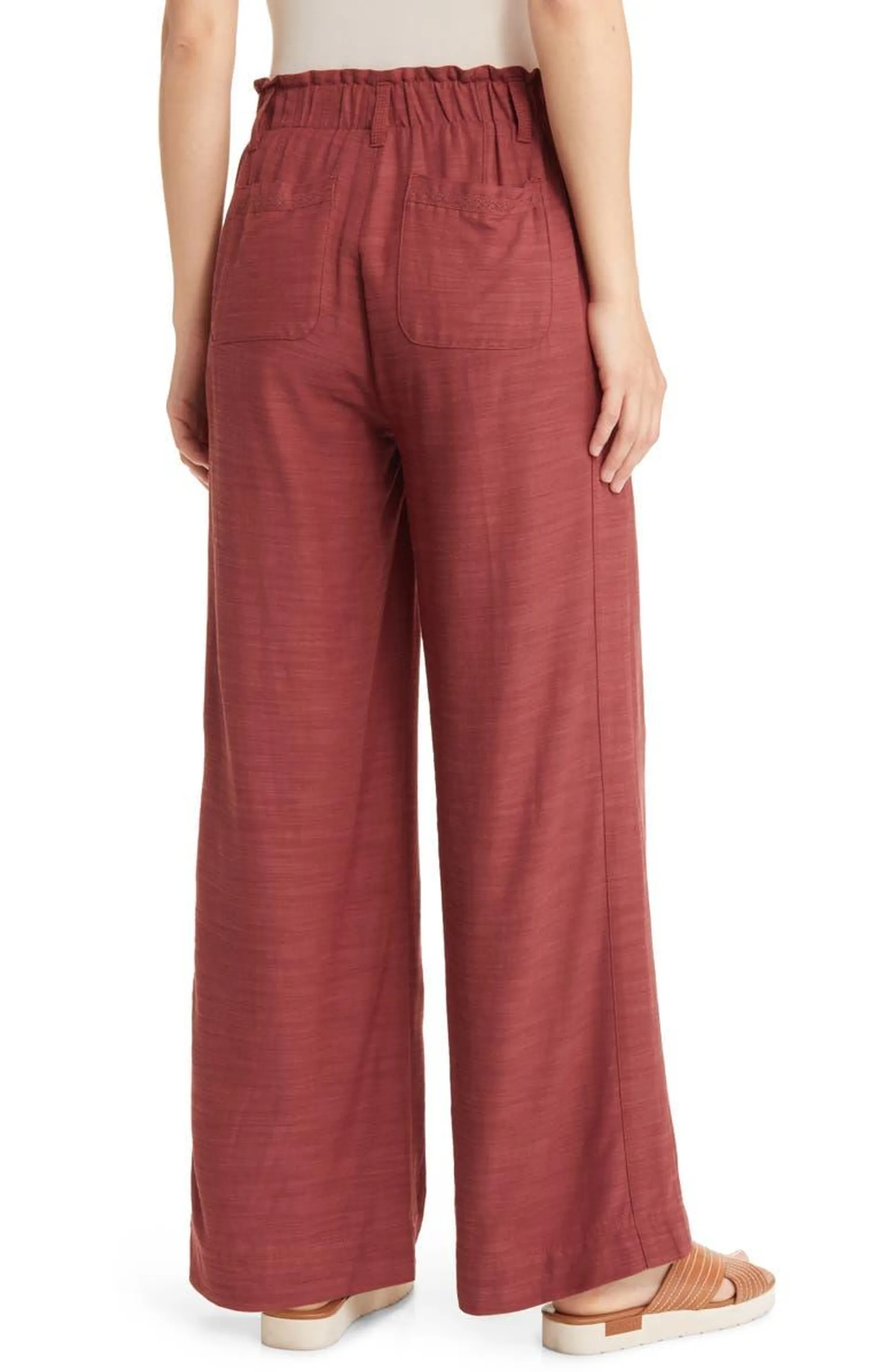 Sky Rise Wide Leg Pants